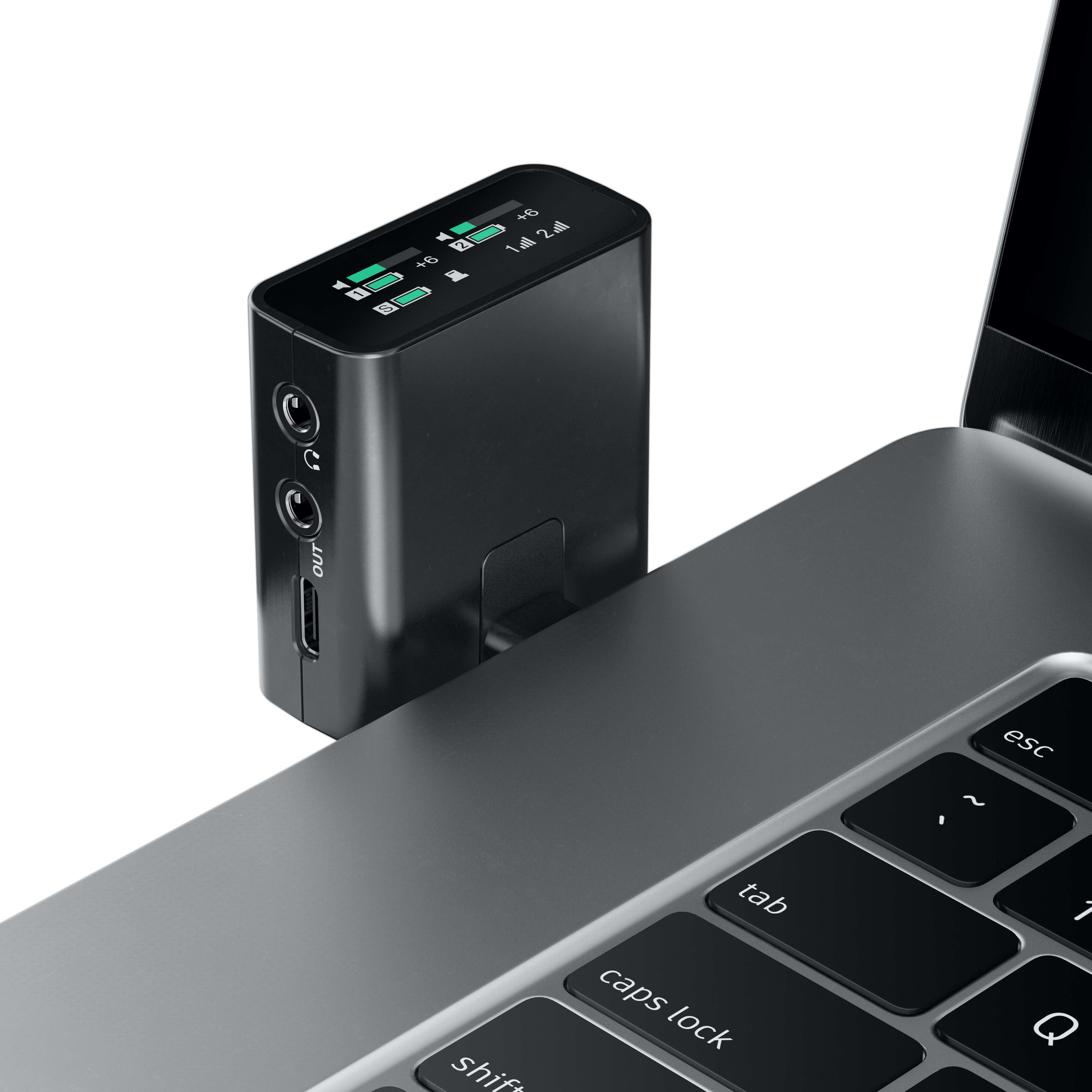 Sennheiser Profile Wireless - 2-Channel All-in-One Microphone System, laptop