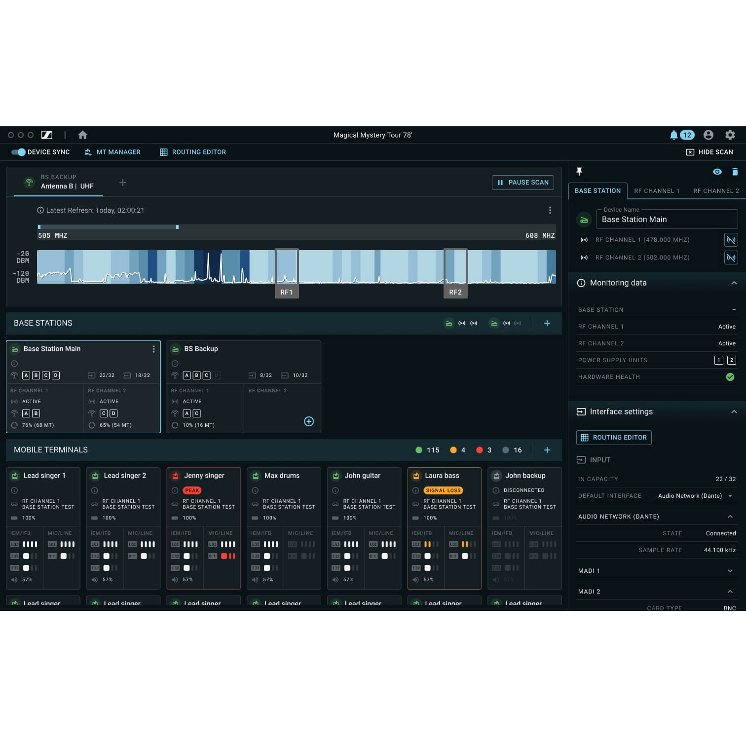 Sennheiser Spectera LinkDesk screen