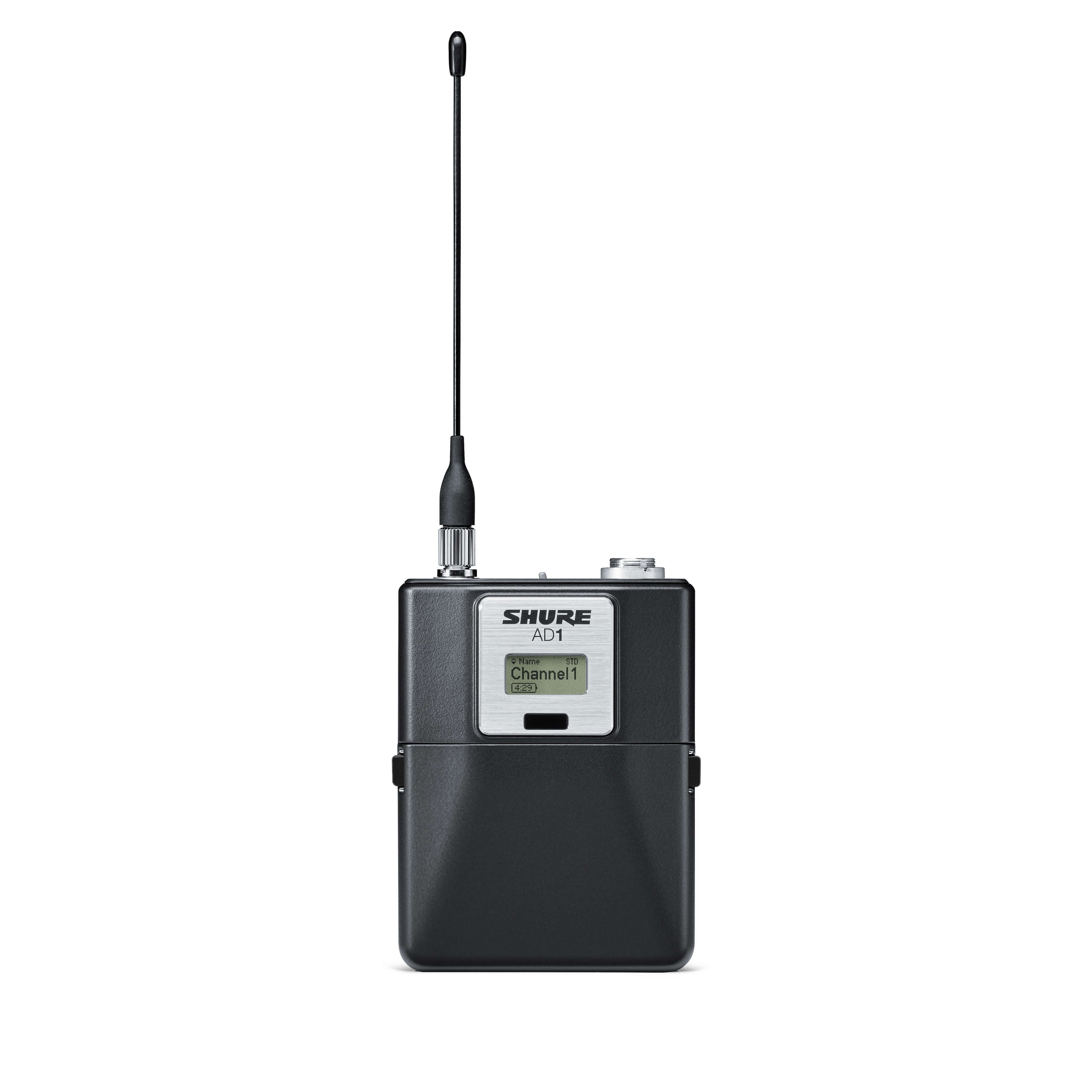 Shure AD1 - Axient Digital Wireless Bodypack Transmitter, front