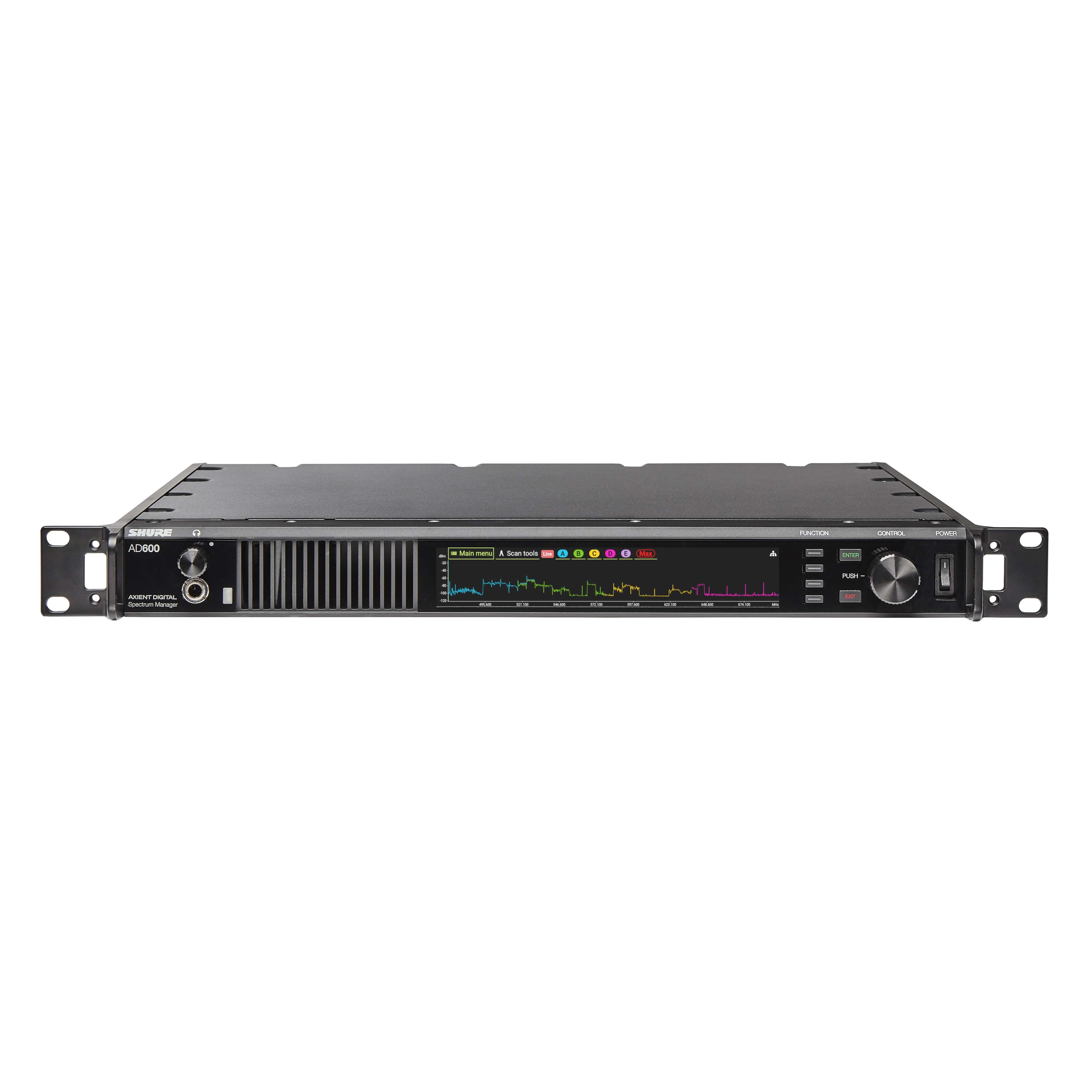 Shure AD600 - Axient Digital Wireless Spectrum Manager, front tilt