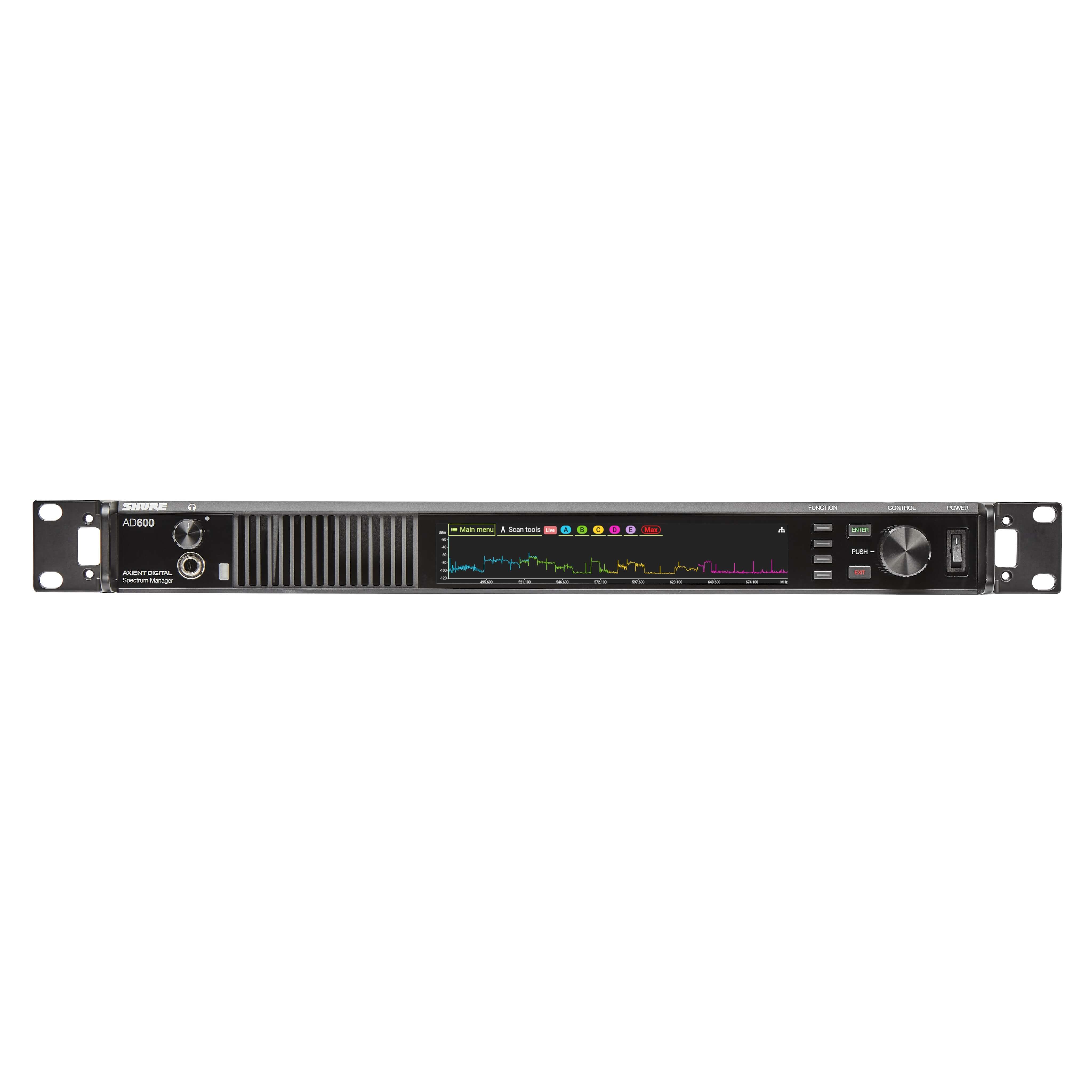 Shure AD600 - Axient Digital Wireless Spectrum Manager, front
