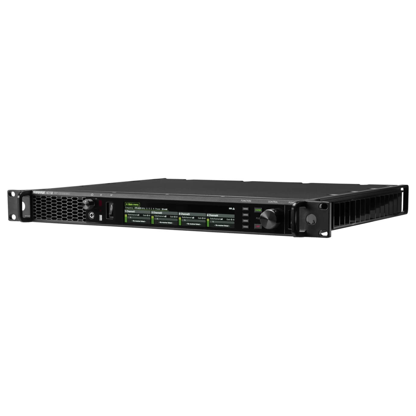 Shure ADTQ Axient Digital PSM Wireless Quad Transmitter, angle
