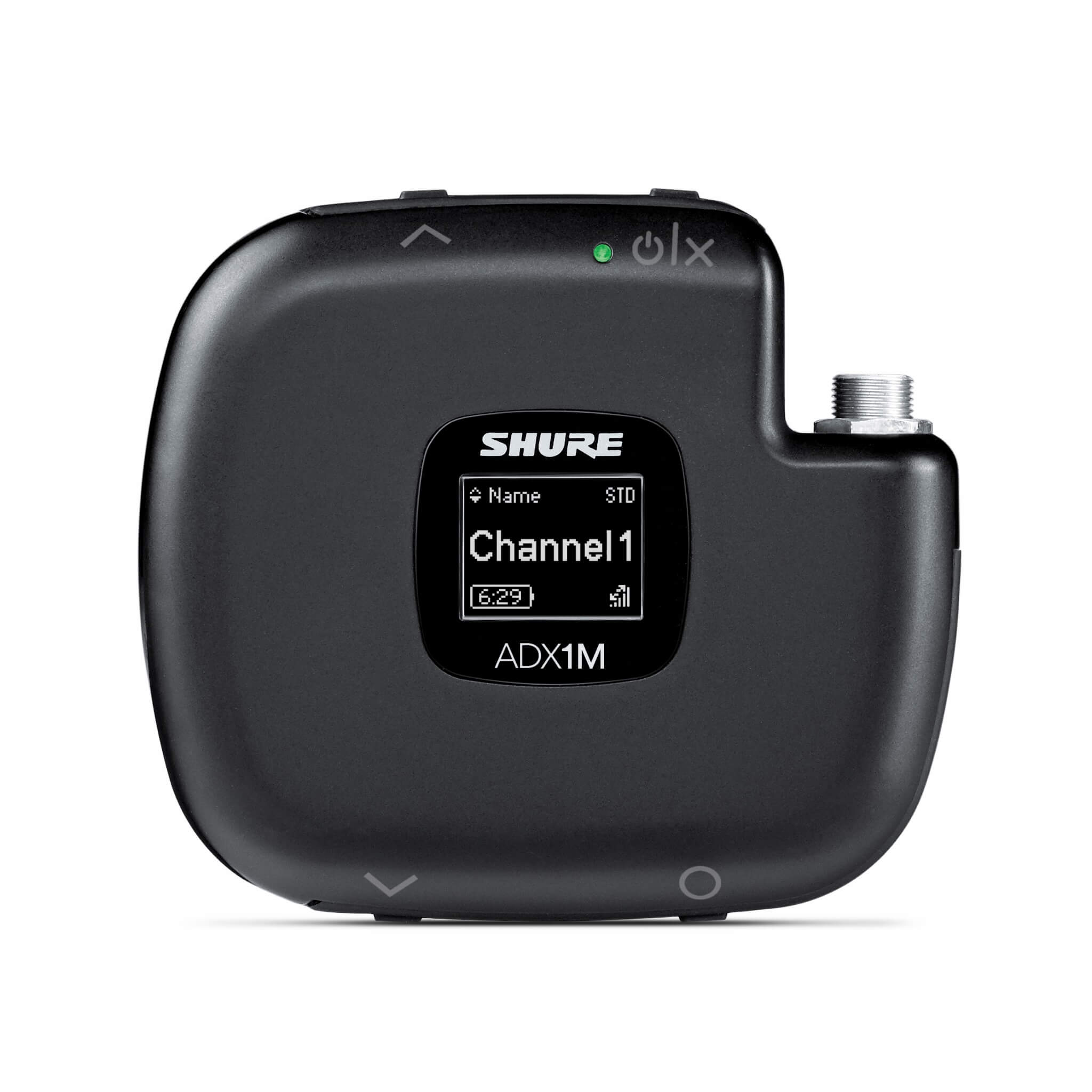 Shure ADX1M - Axient Digital Wireless Micro Bodypack Transmitter, front