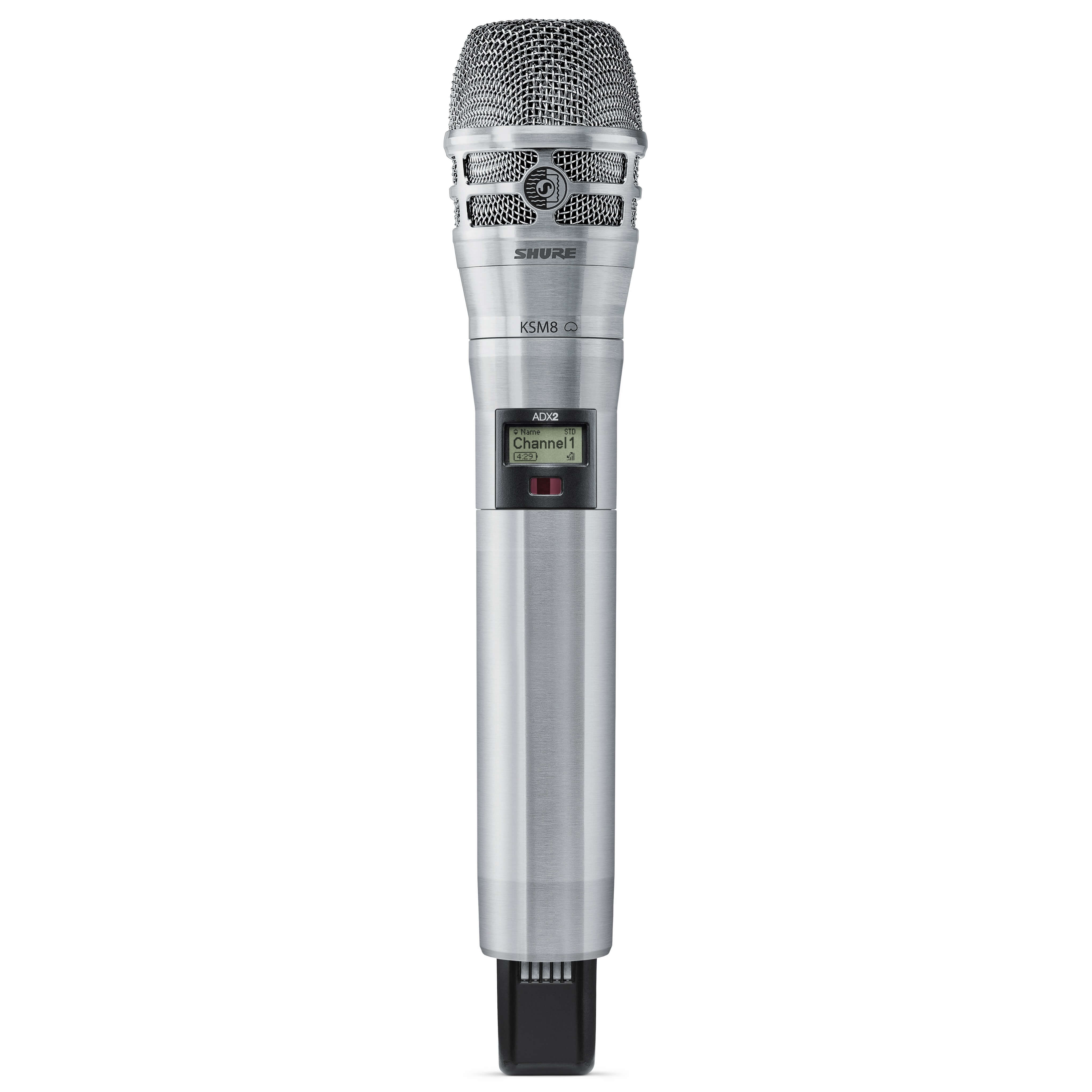 Shure ADX2/K8 - Axient Digital Wireless Handheld Transmitter, nickel