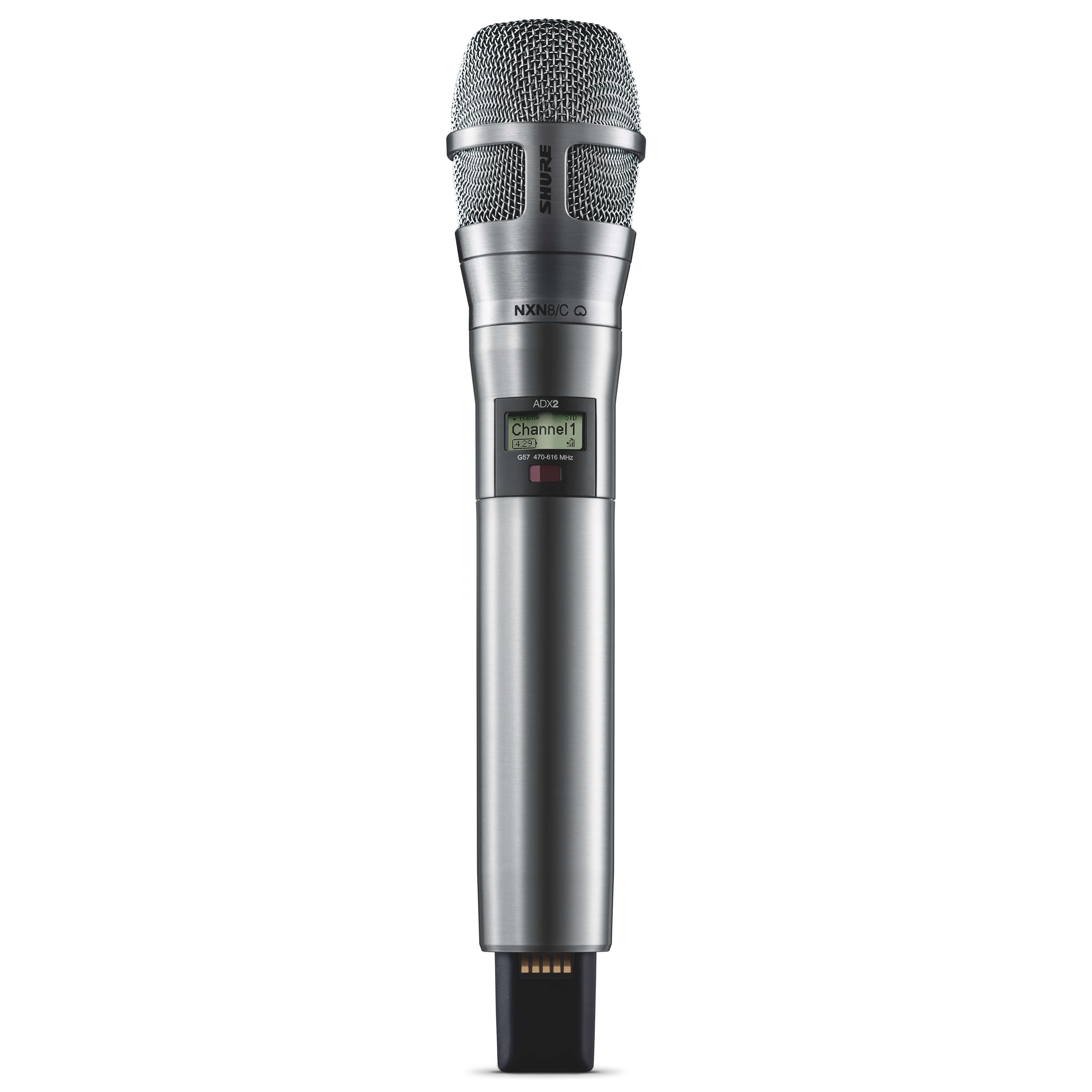 Shure ADX2/N8C - Axient Digital Wireless Handheld Transmitter, nickel