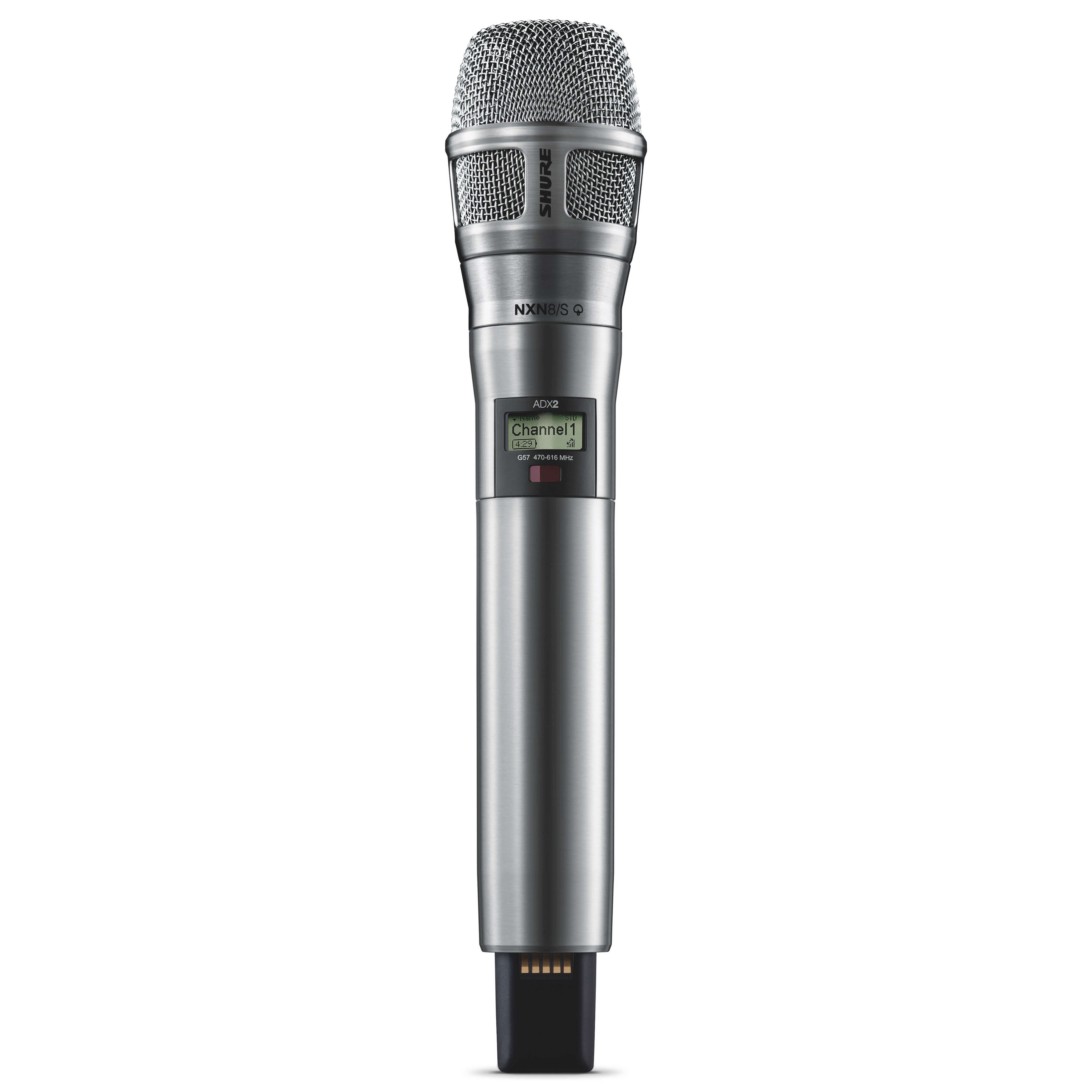 Shure ADX2/N8S - Axient Digital Wireless Handheld Transmitter, nickel