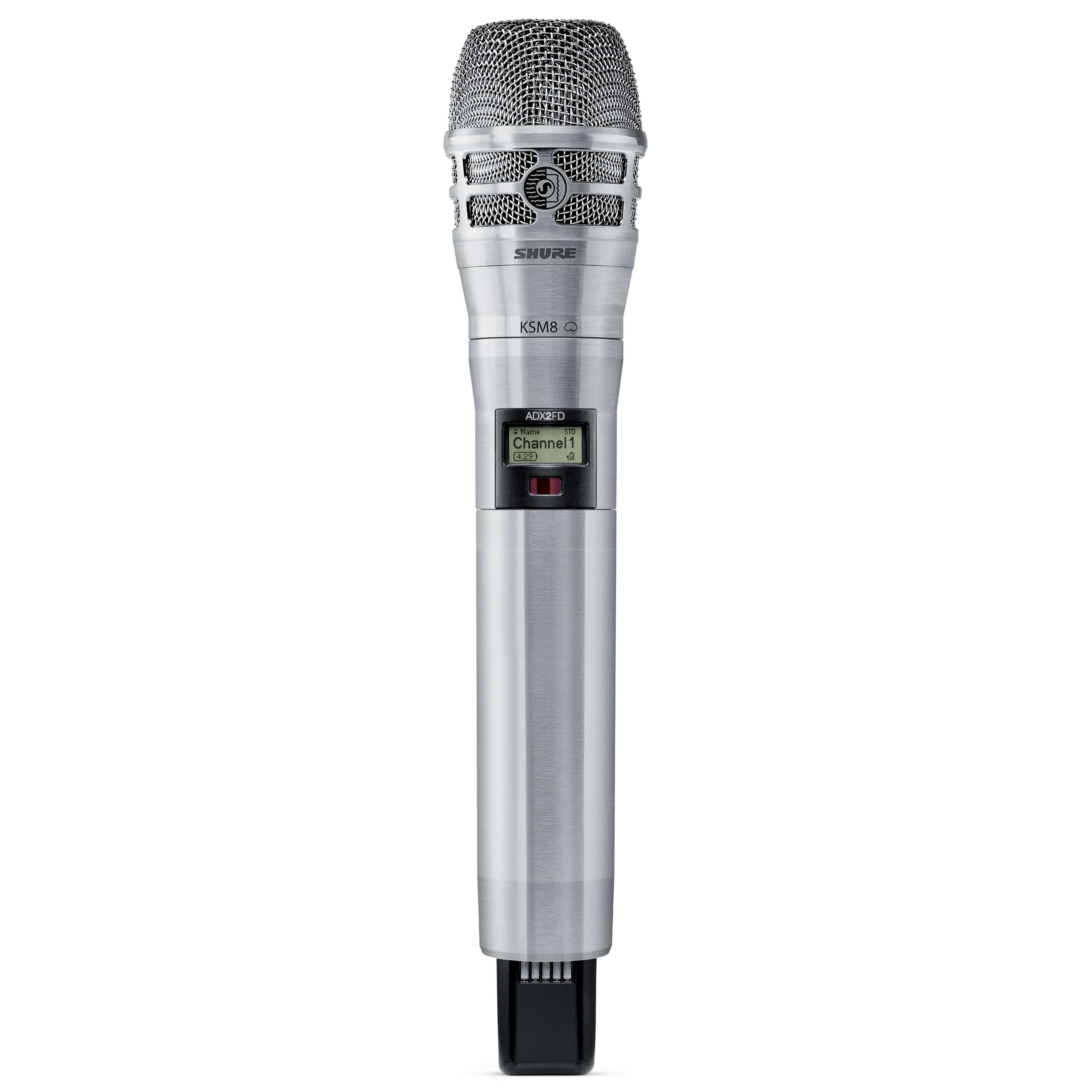 Shure ADX2FD/K8 - Axient Frequency Diversity Handheld Transmitter, nickel