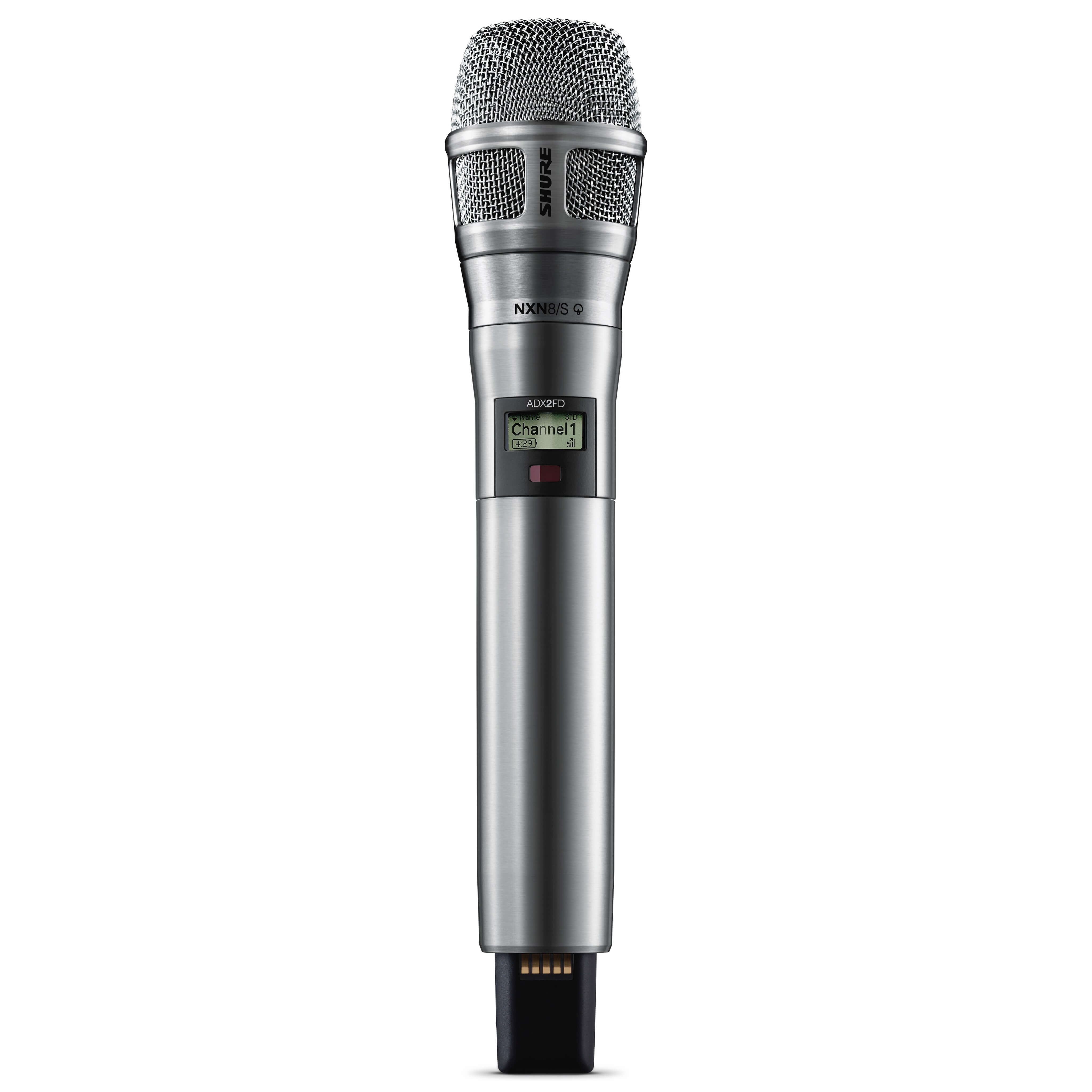 Shure ADX2FD/N8S - Axient Frequency Diversity Handheld Transmitter, nickel