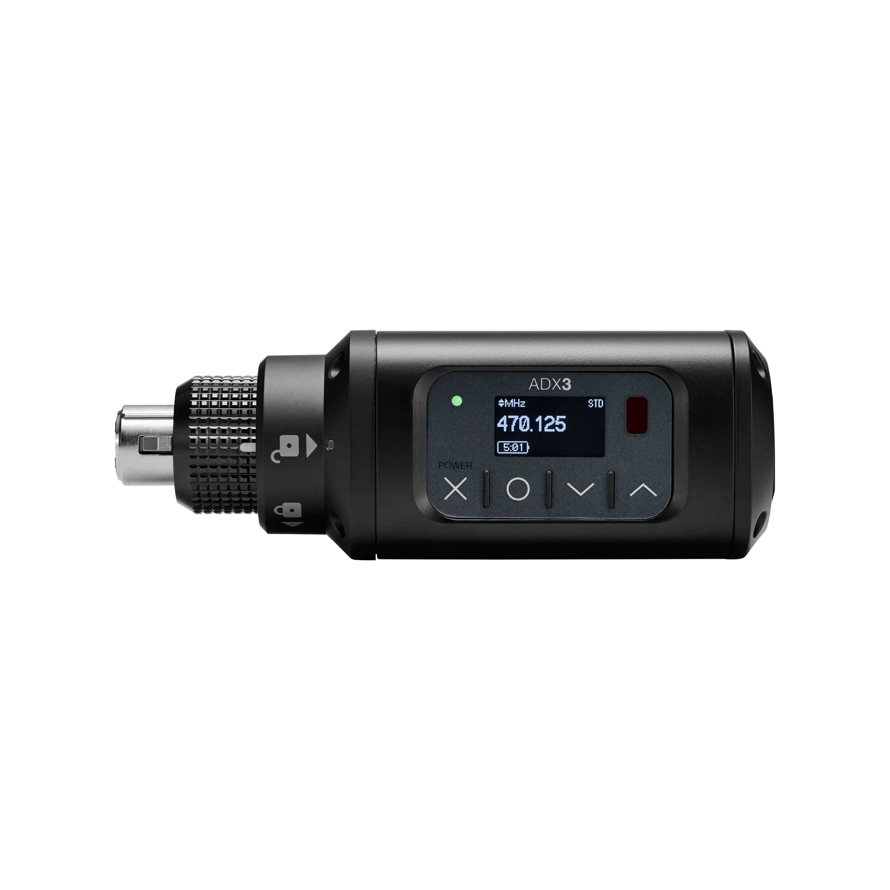 Shure ADX3 - Axient Digital Wireless Plug-On Transmitter with ShowLink, OLED display