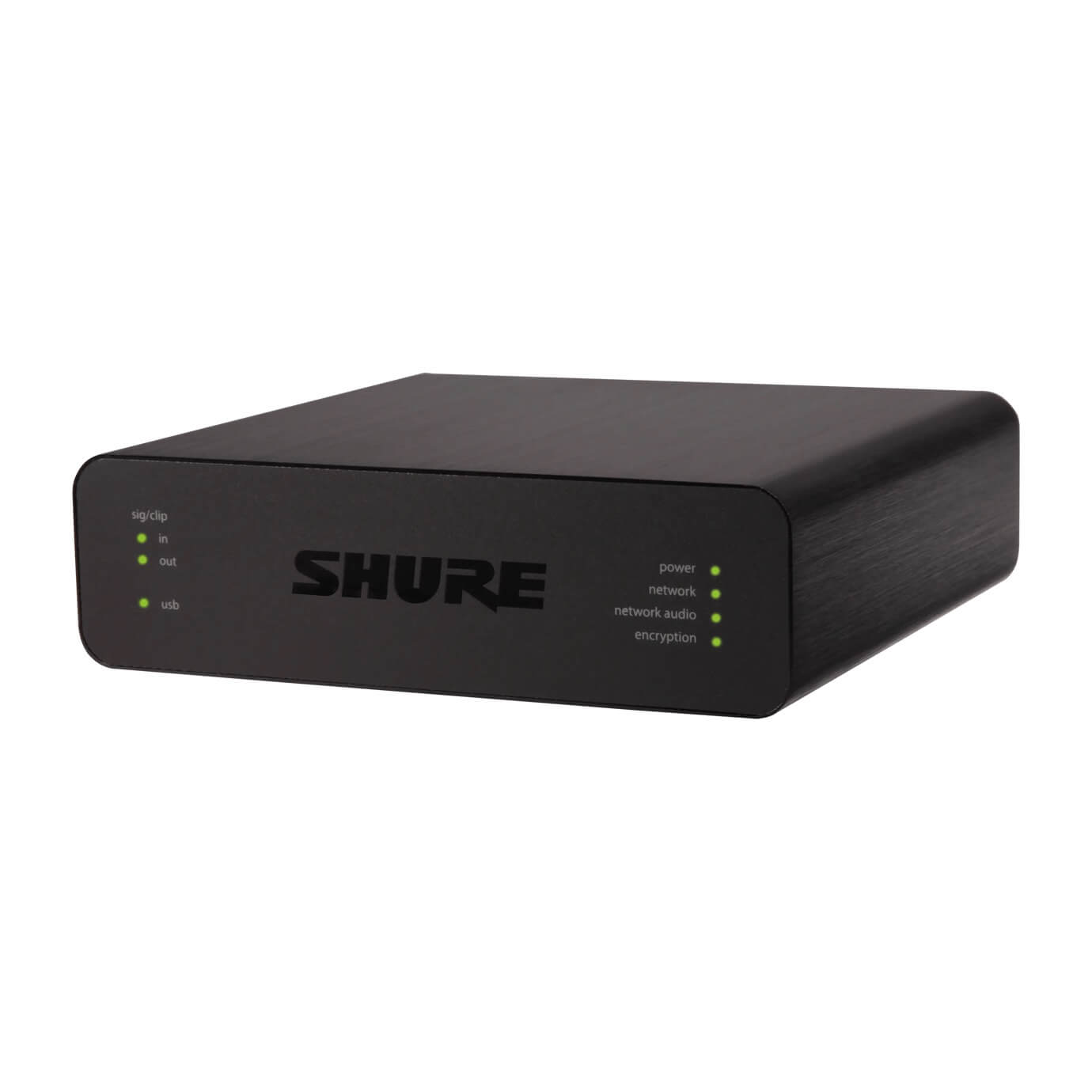 Shure ANIUSB-MATRIX USB Audio Network Interface with Matrix Mixing, angle