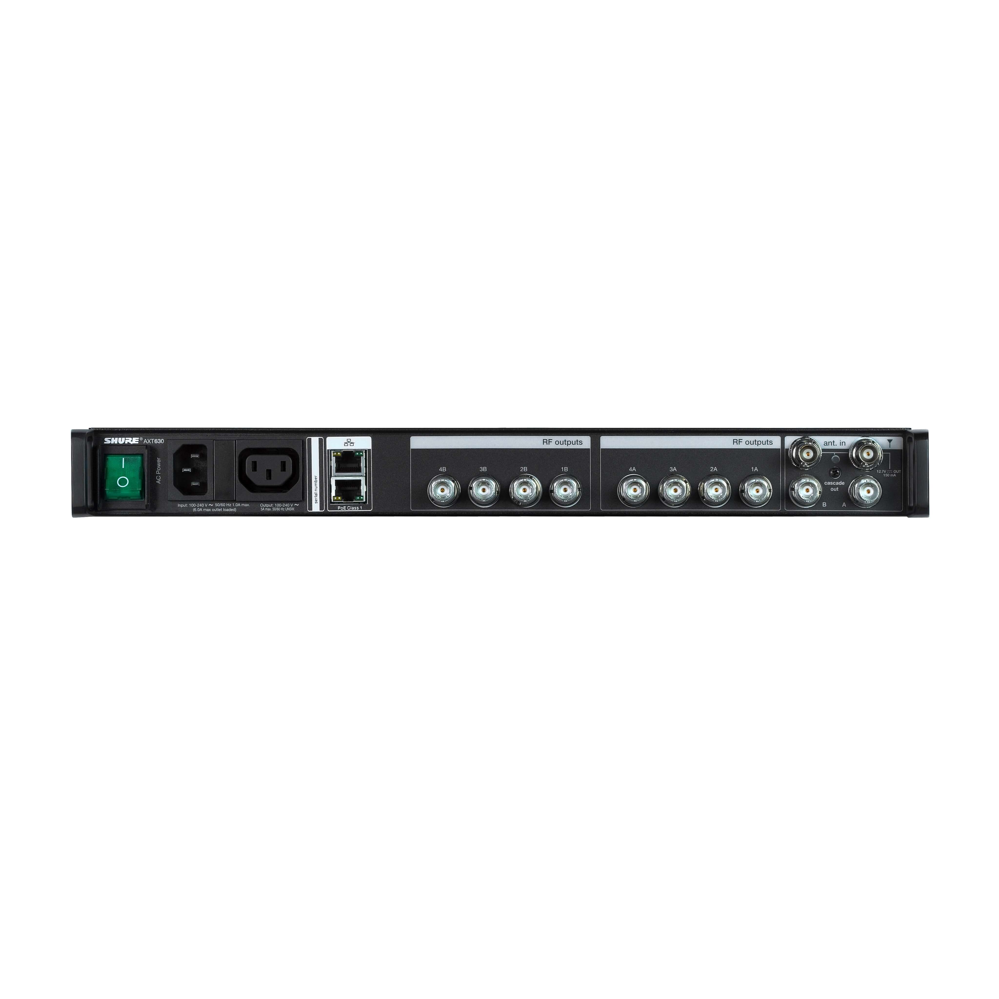 Shure AXT630 - Axient Digital Wireless Antenna Distribution System, rear