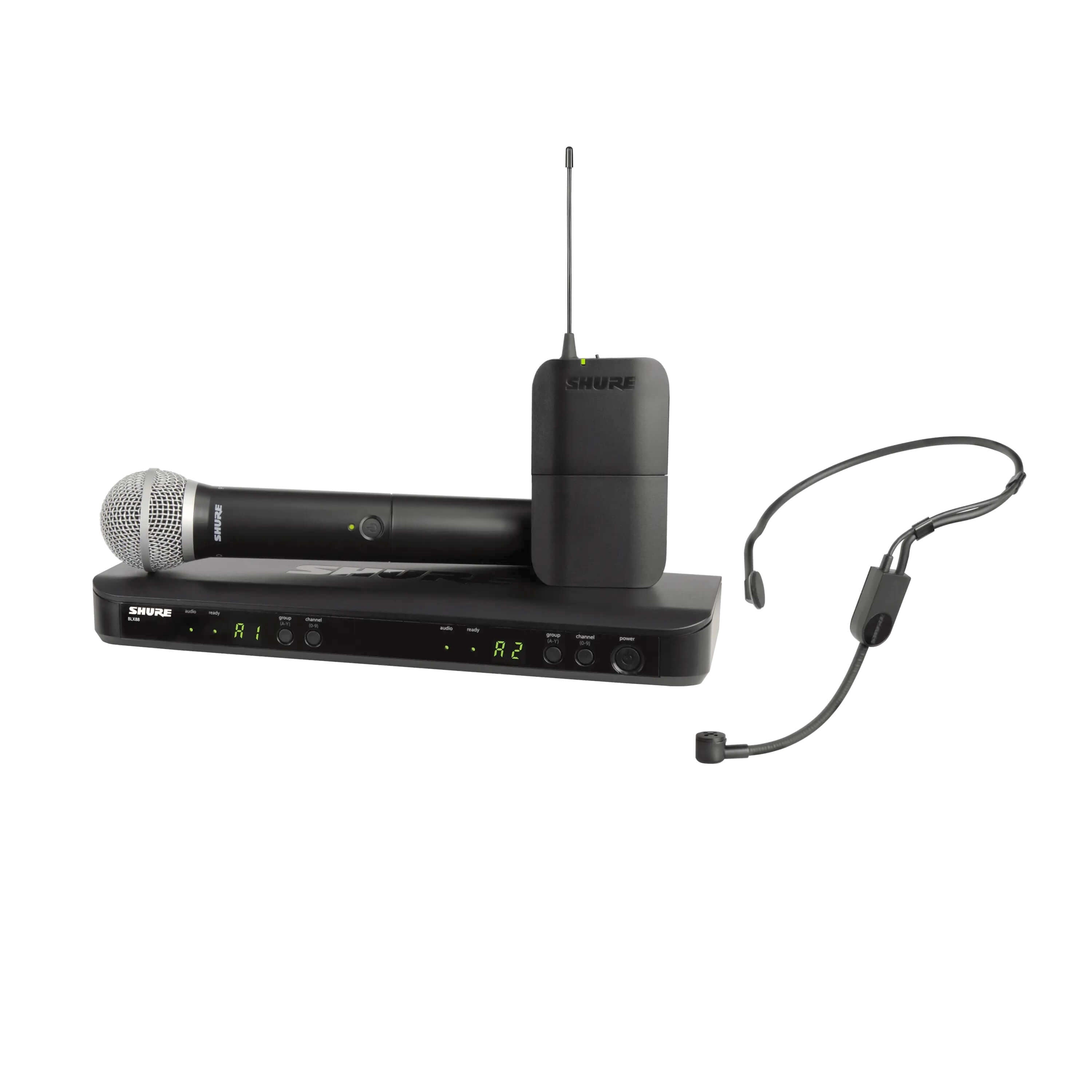 Shure BLX1288/PGA31 - Wireless Combo System with PG58 Handheld and PGA31 headset mic