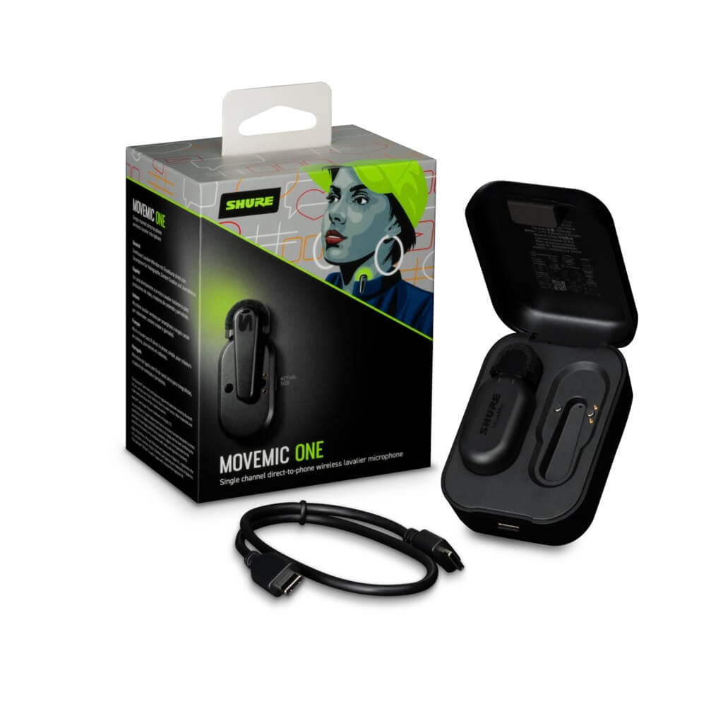 Shure MoveMic One - Single-Channel Wireless Lavalier Microphone, retail box