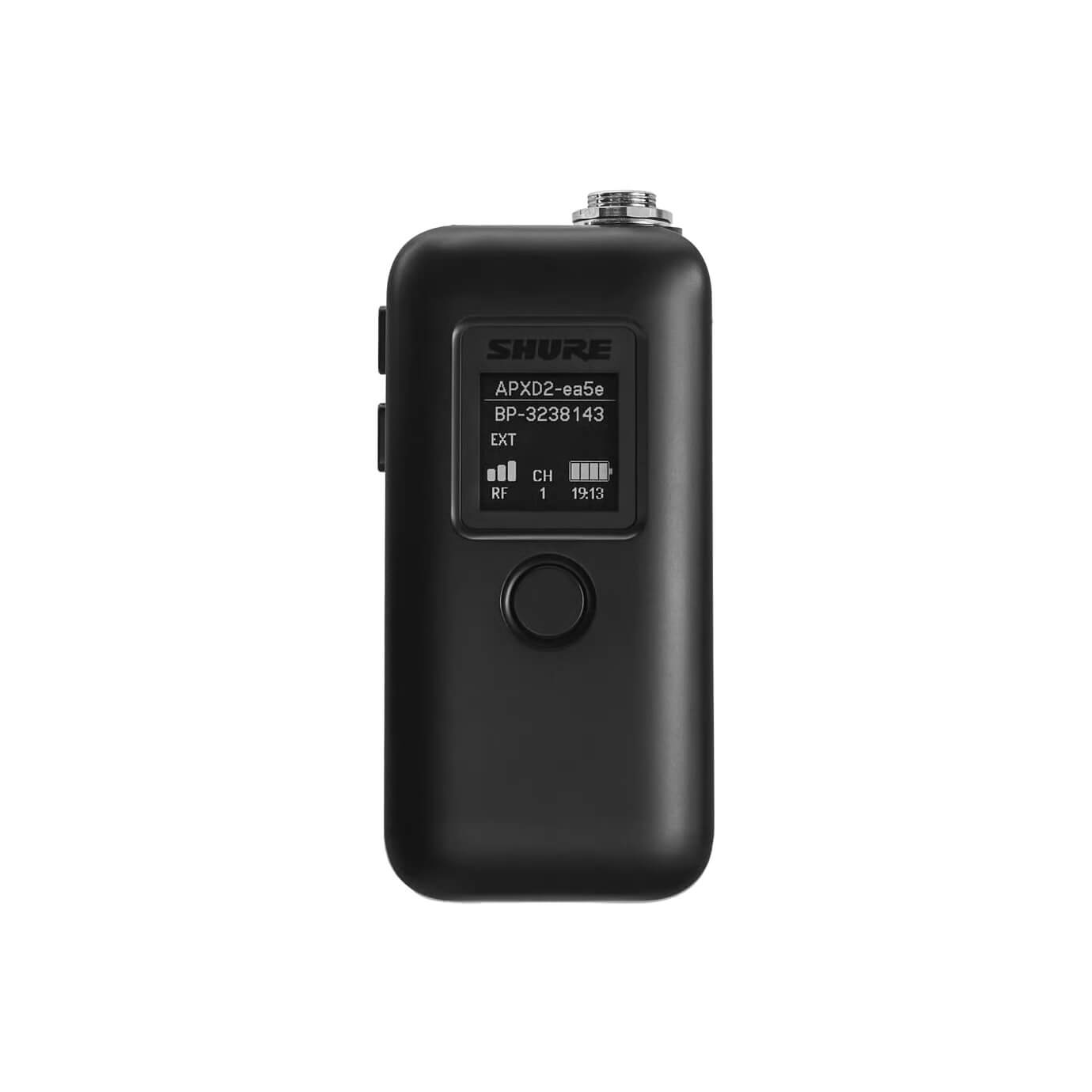 Shure MXW1X - Microflex Wireless neXt Hybrid Bodypack Transmitter, front