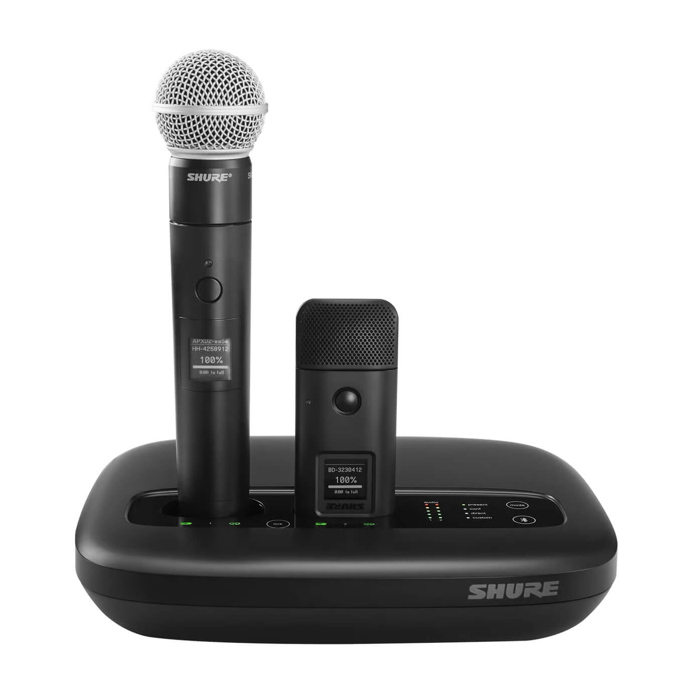 Shure MXW6X - Microflex Wireless neXt Boundary Microphone Transmitter, black in charger