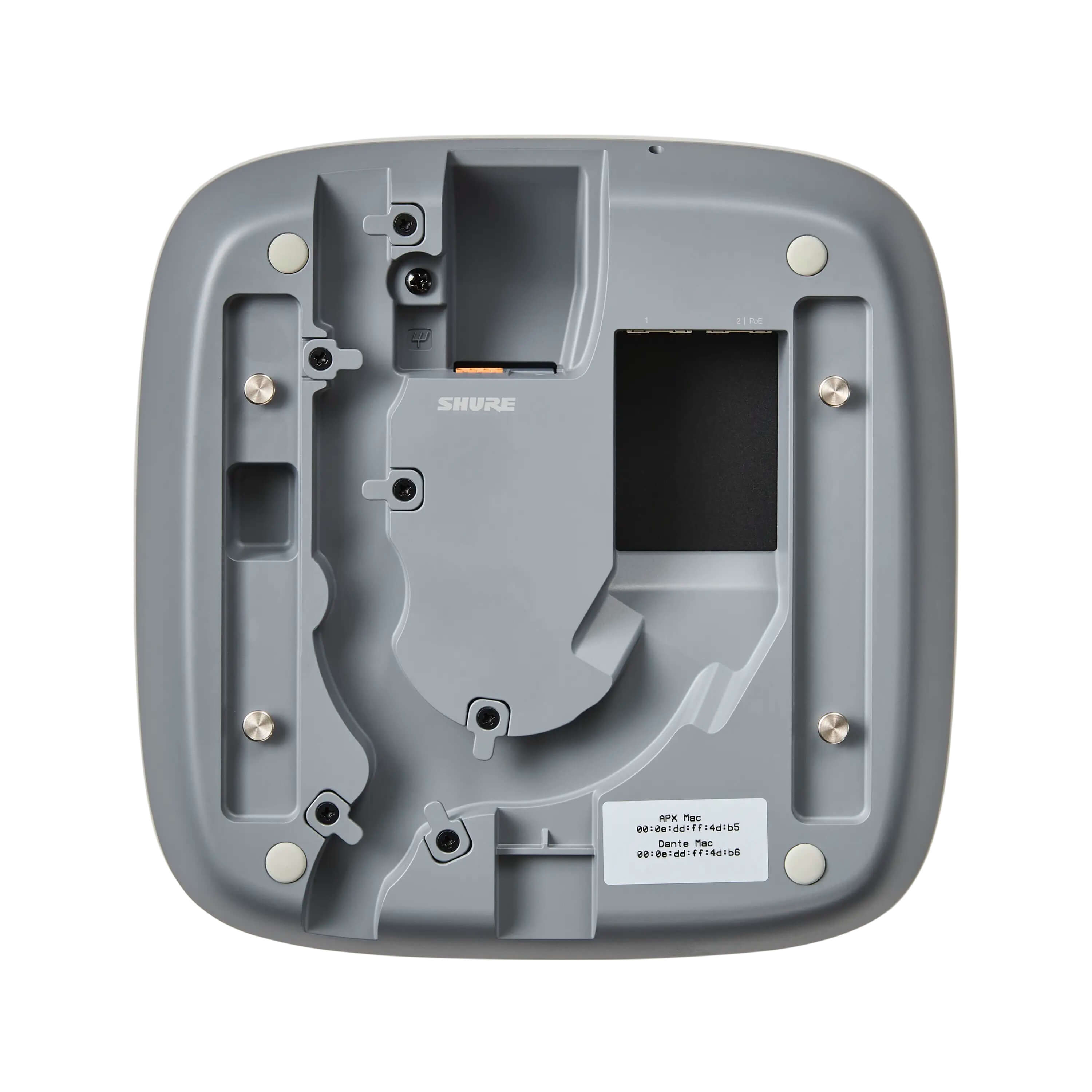 Shure MXWAPX4 - Microflex Wireless neXt 4-ch Access Point Transceiver, bottom