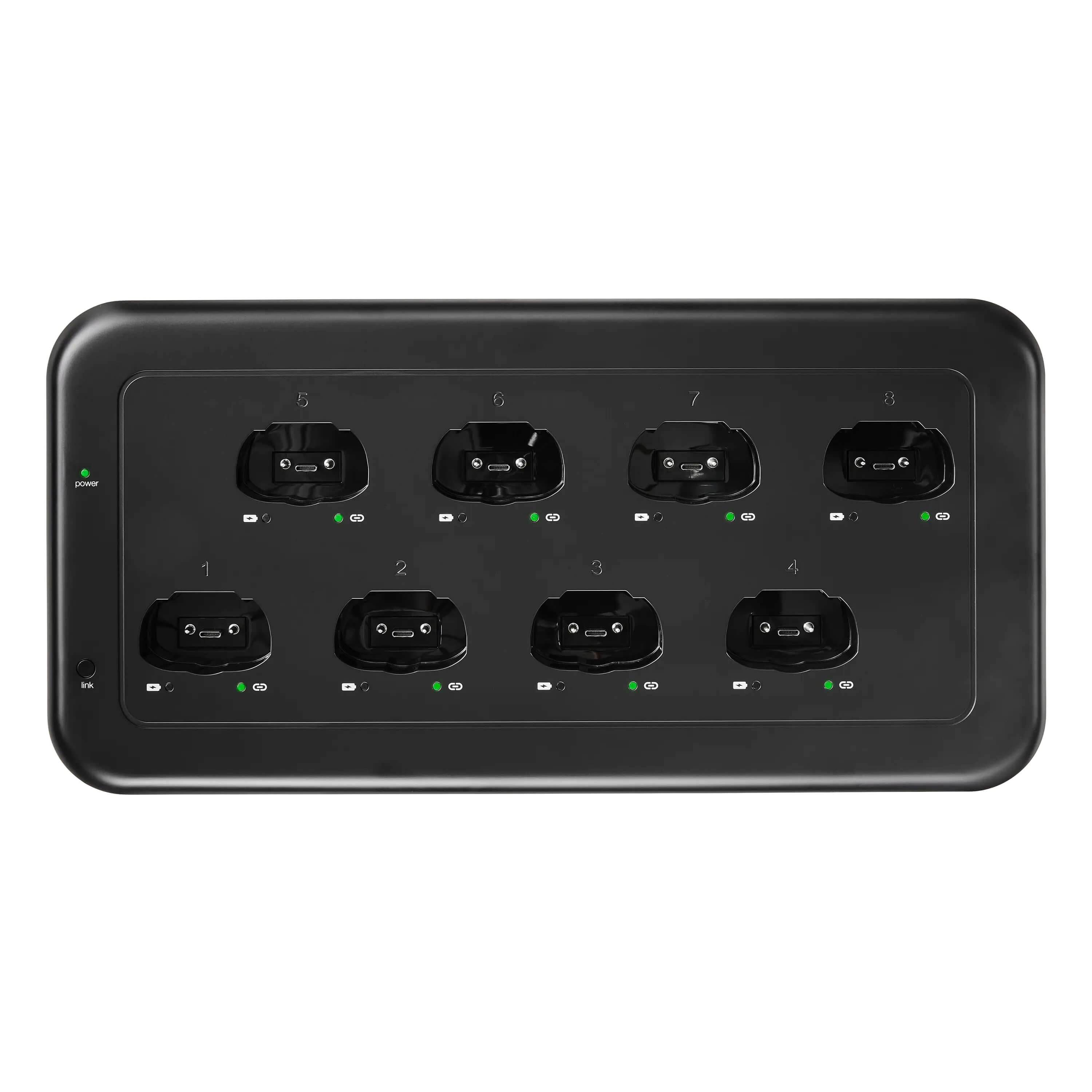 Shure MXWNDXG8 - Microflex neXt 8-Port Networked Charging Station, top
