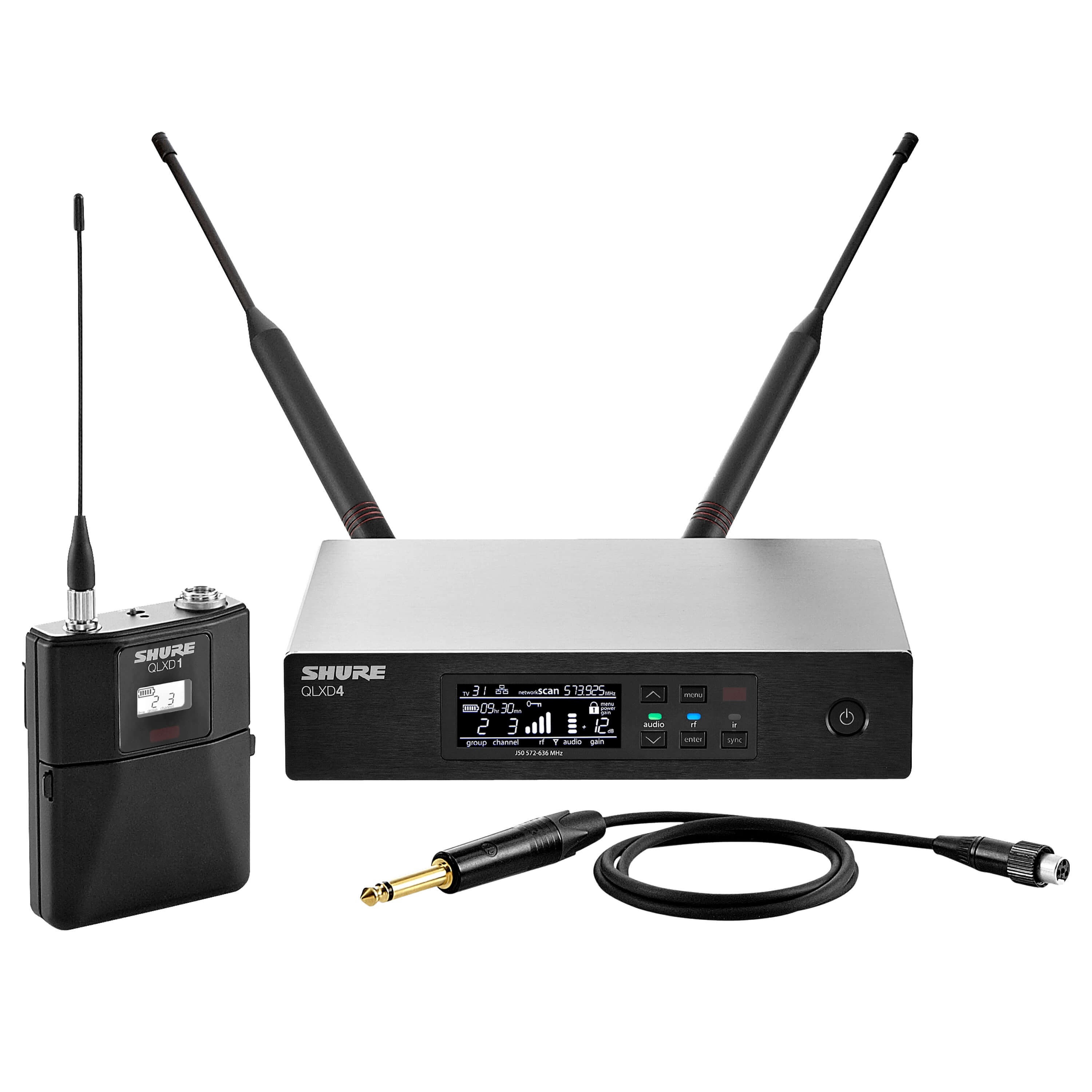 Shure QLXD14 - Wireless Bodypack System with Instrument Cable
