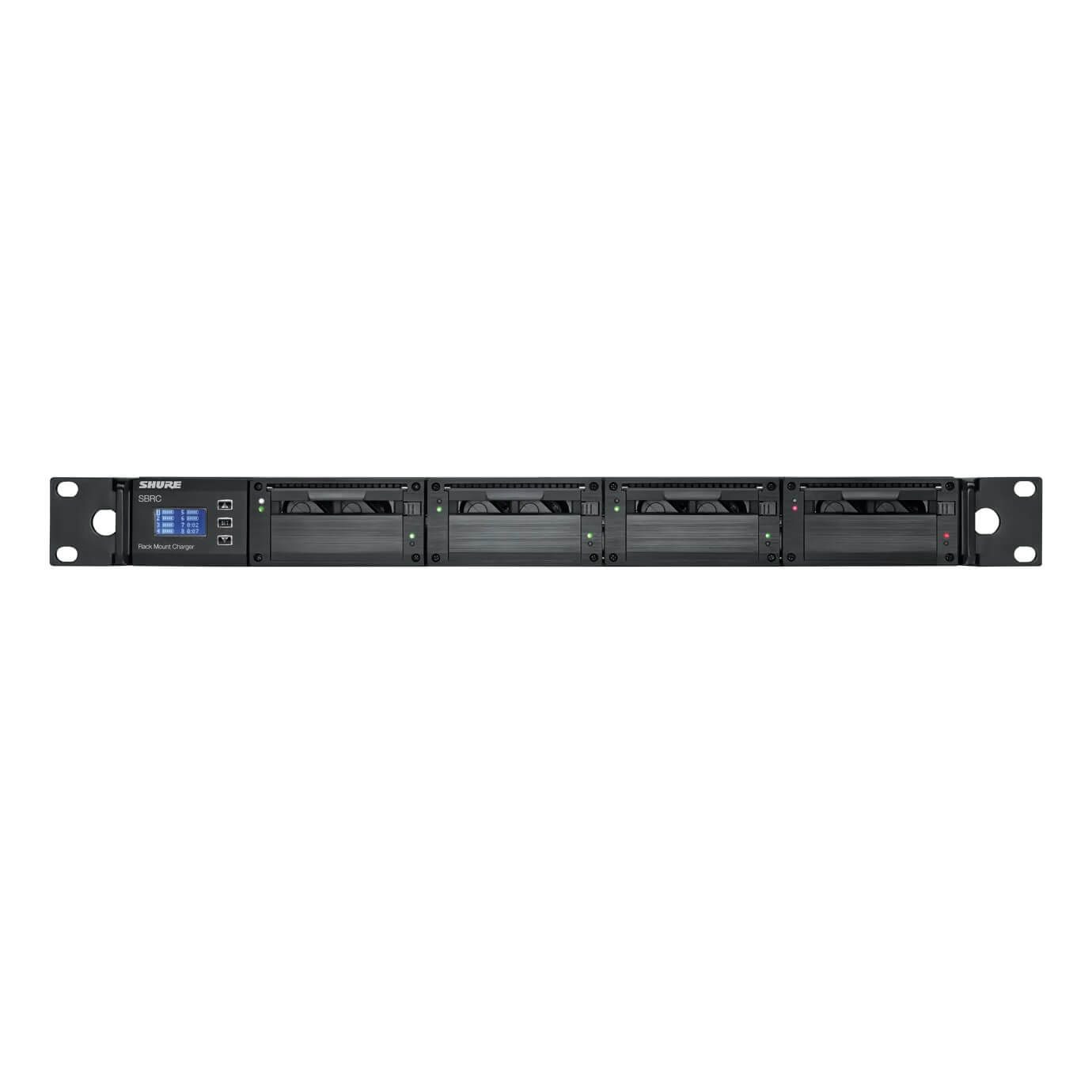 Shure SBRC - Battery Rack Charger, Charging Modules Sold Separately, front