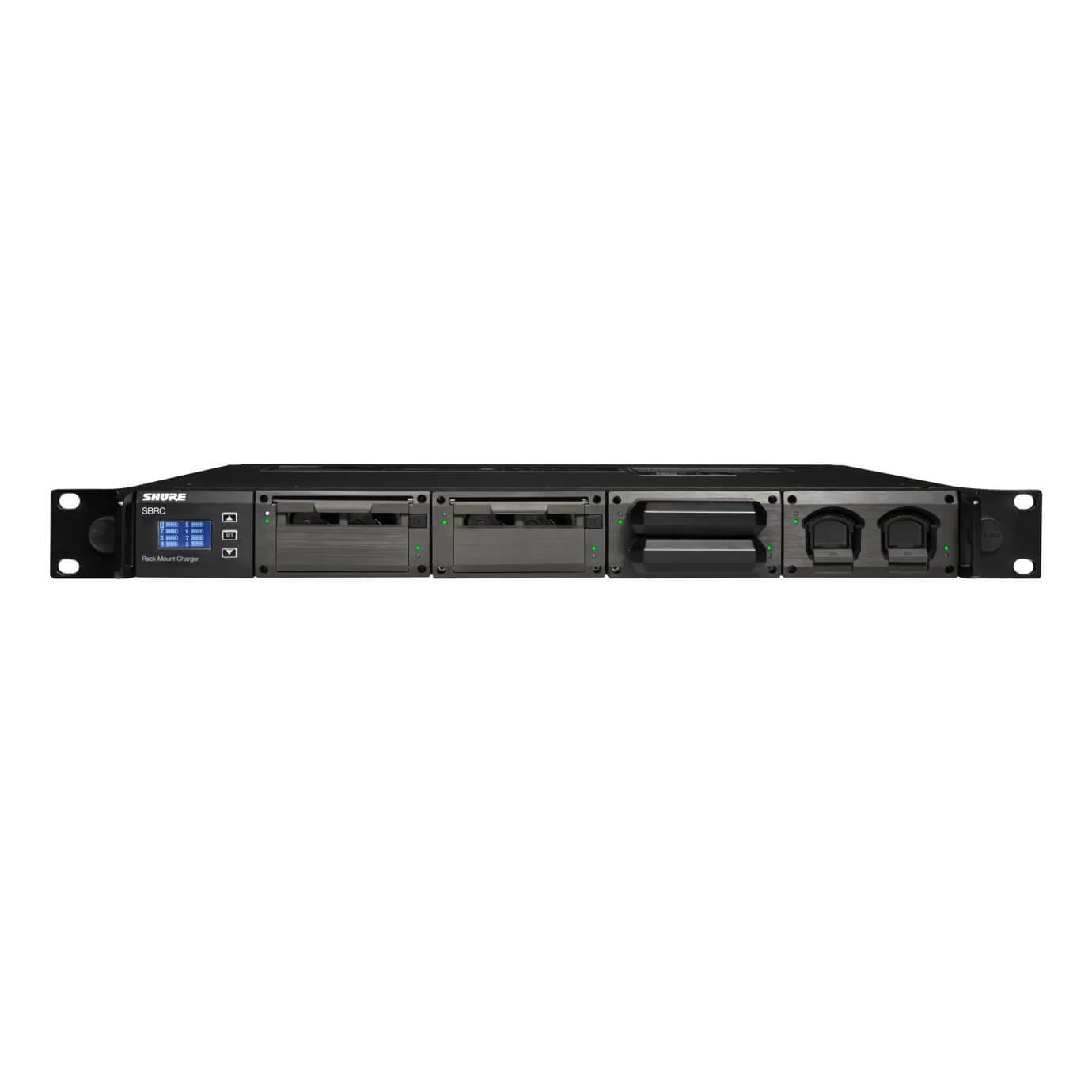 Shure SBRC - Battery Rack Charger, Charging Modules Sold Separately, front