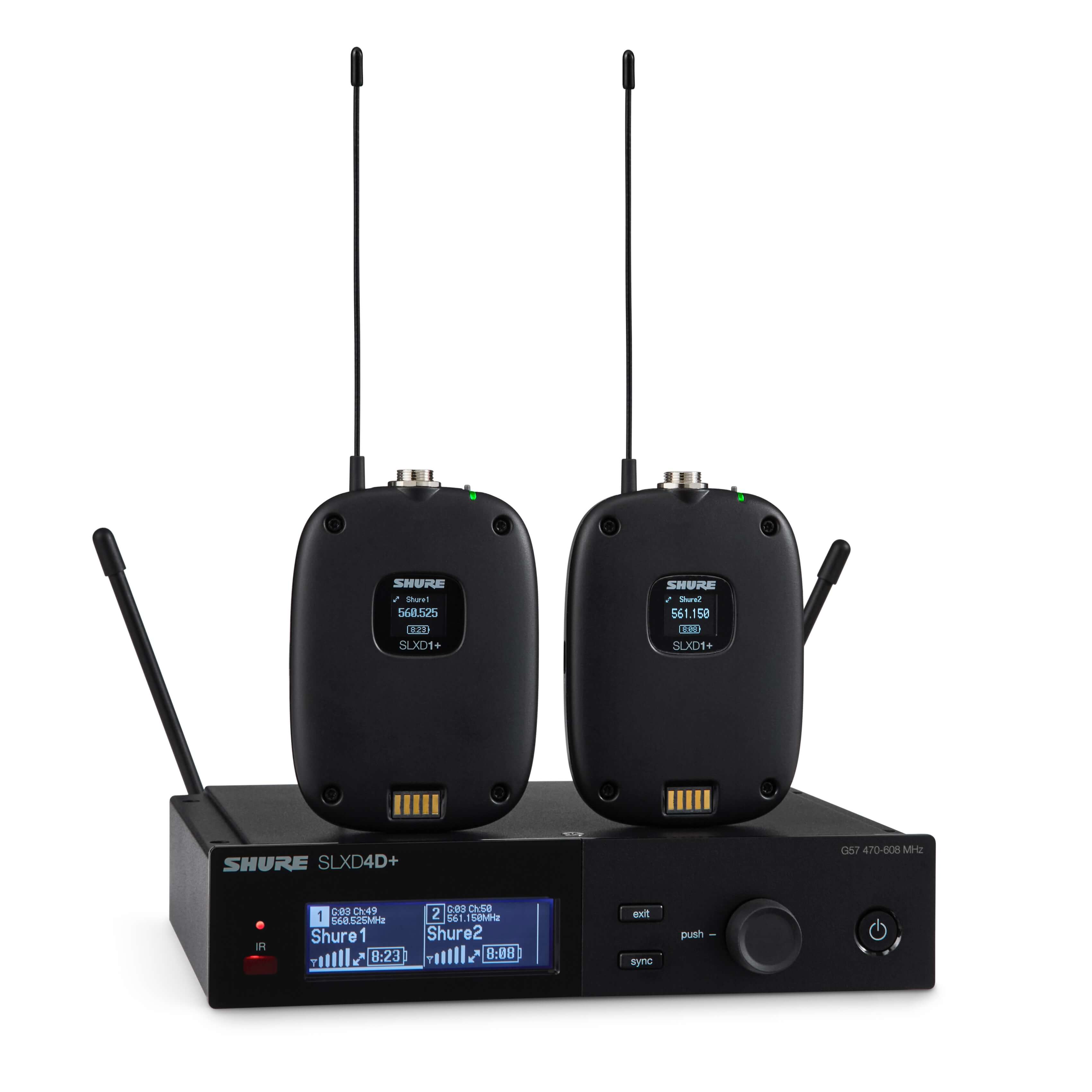 Shure SLXD14D+ - Dual Wireless Bodypack System