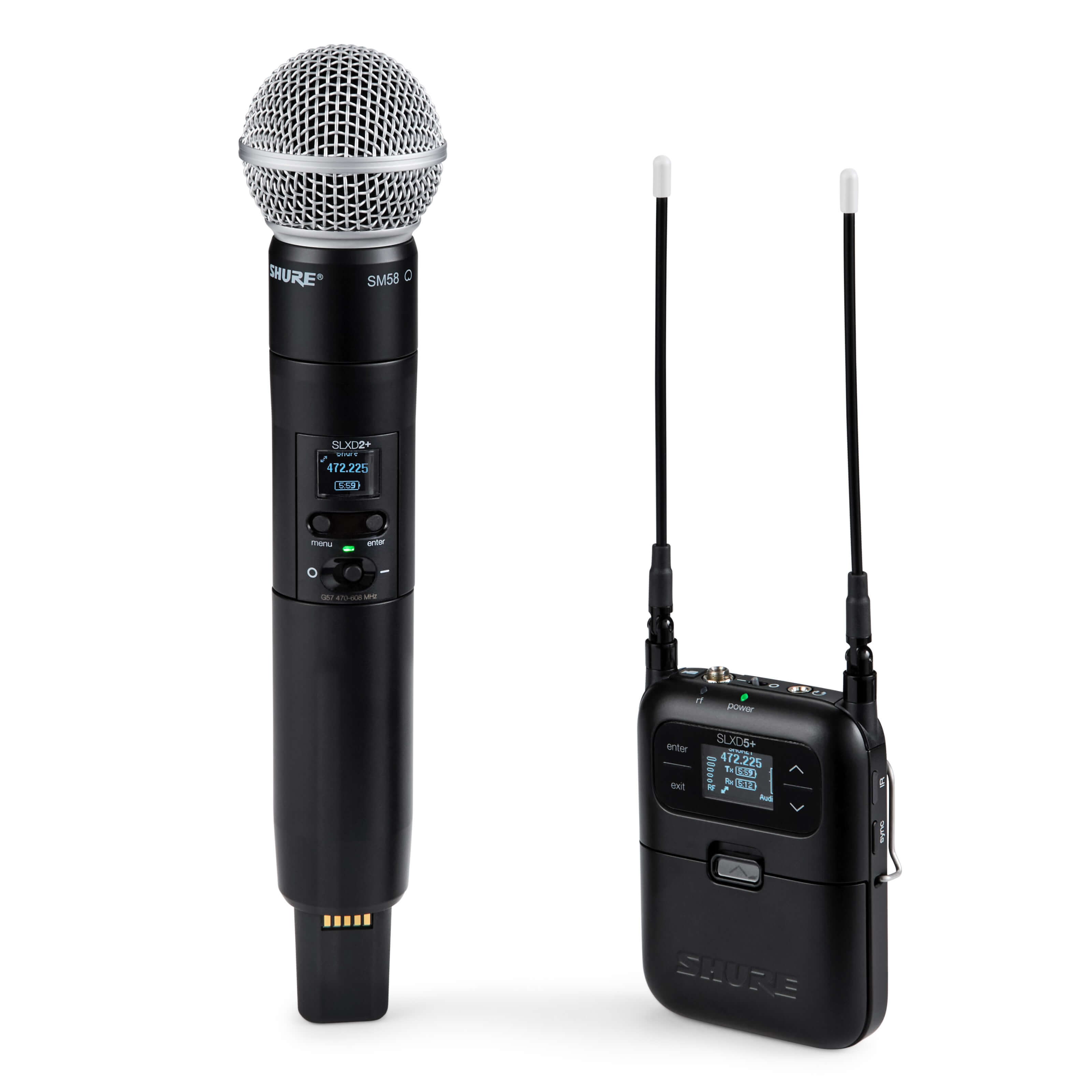 Shure SLXD25+/58 - Portable Wireless System with SM58 Handheld Mic
