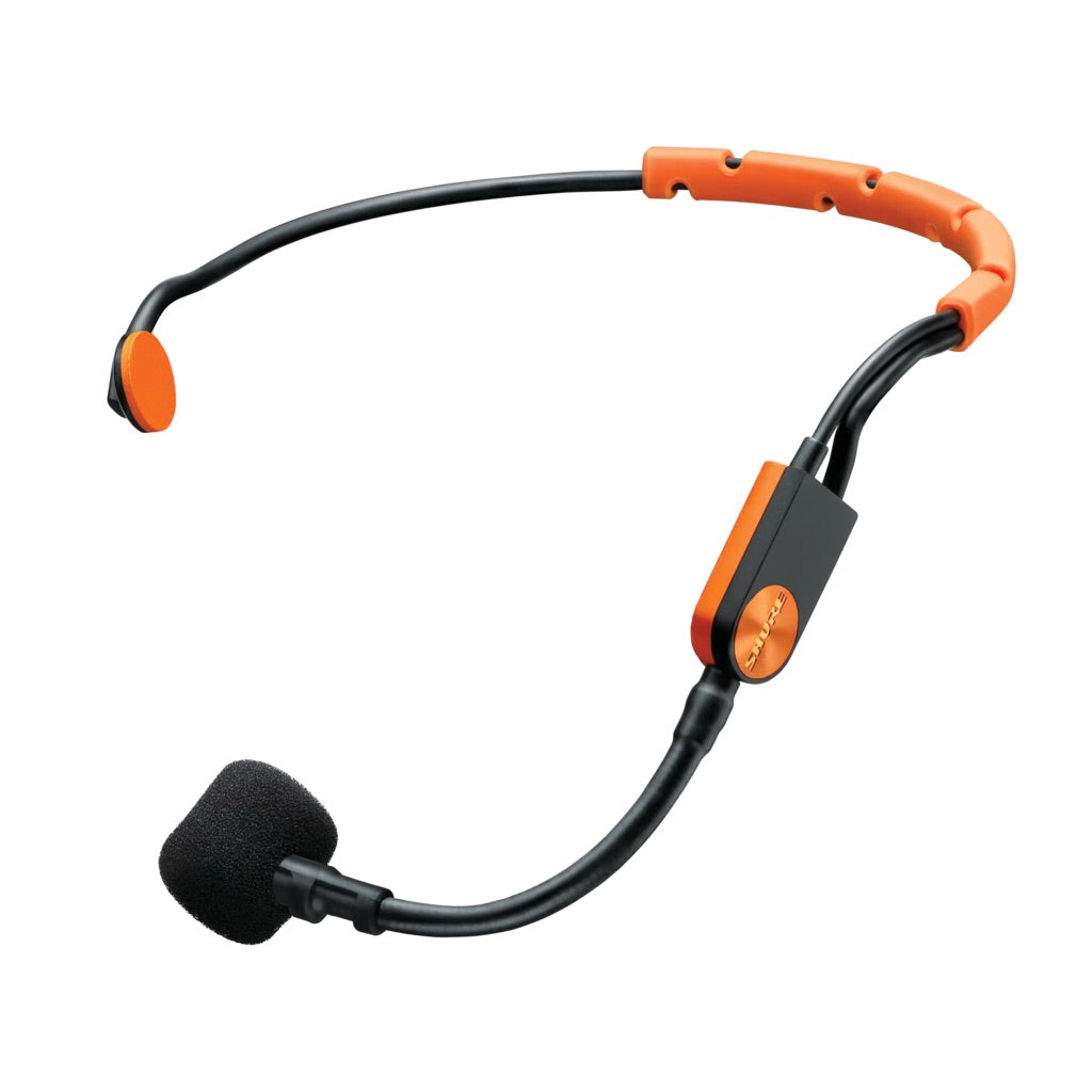 Shure SM31FH - Fitness Headset Condenser Microphone, shown with included windscreen