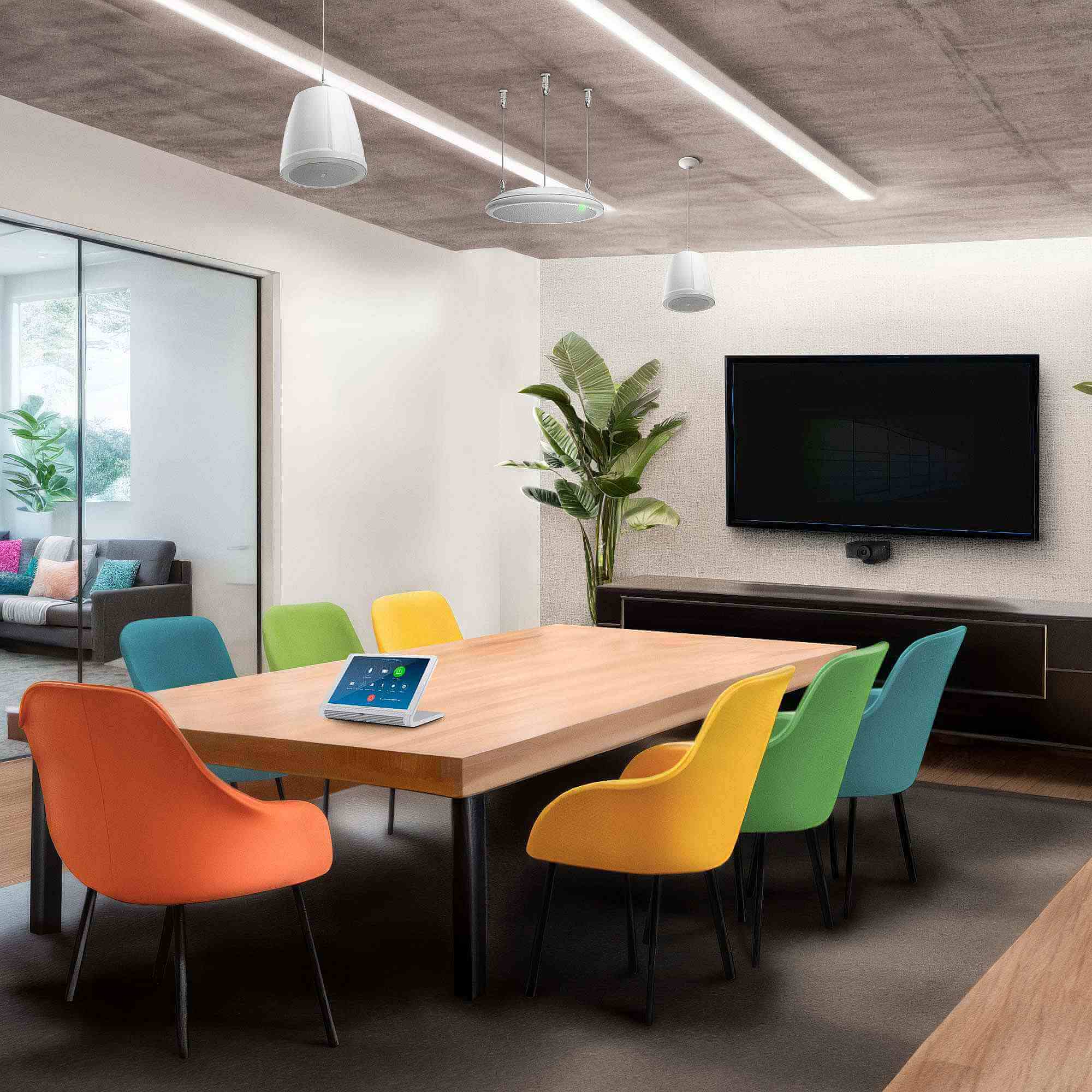 Shure MXA901 - Microflex Conferencing Ceiling Array Microphone, conference room