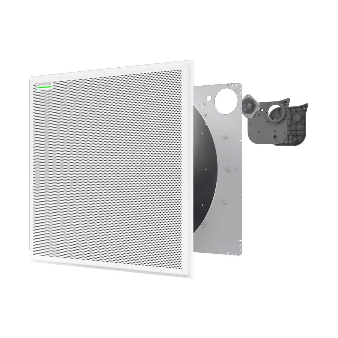 Shure MXA902 - Microflex Ceiling Array Microphone and Loudspeaker, exploded view