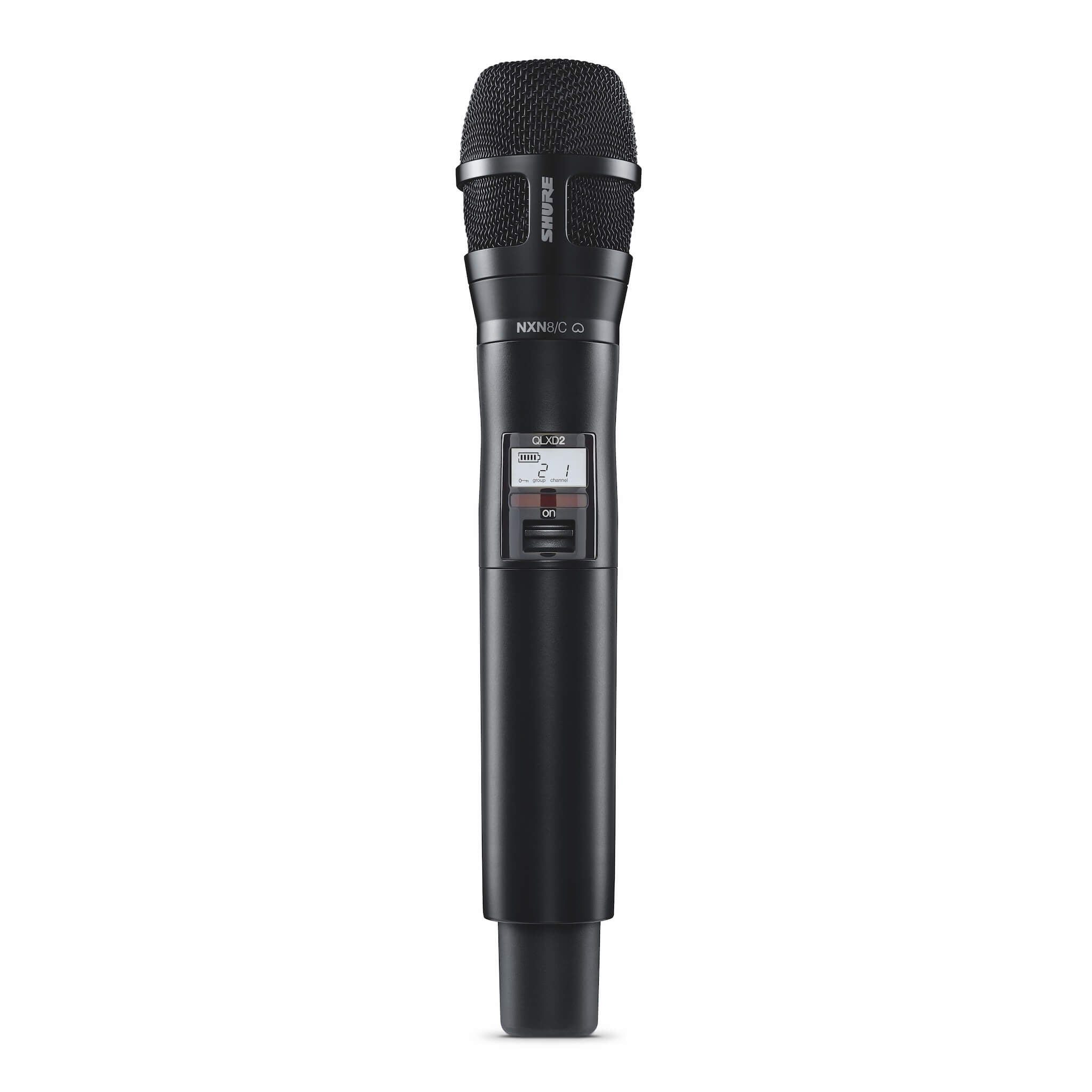 Shure QLXD2/N8CB - Handheld Transmitter with Nexadyne 8/C Mic Capsule