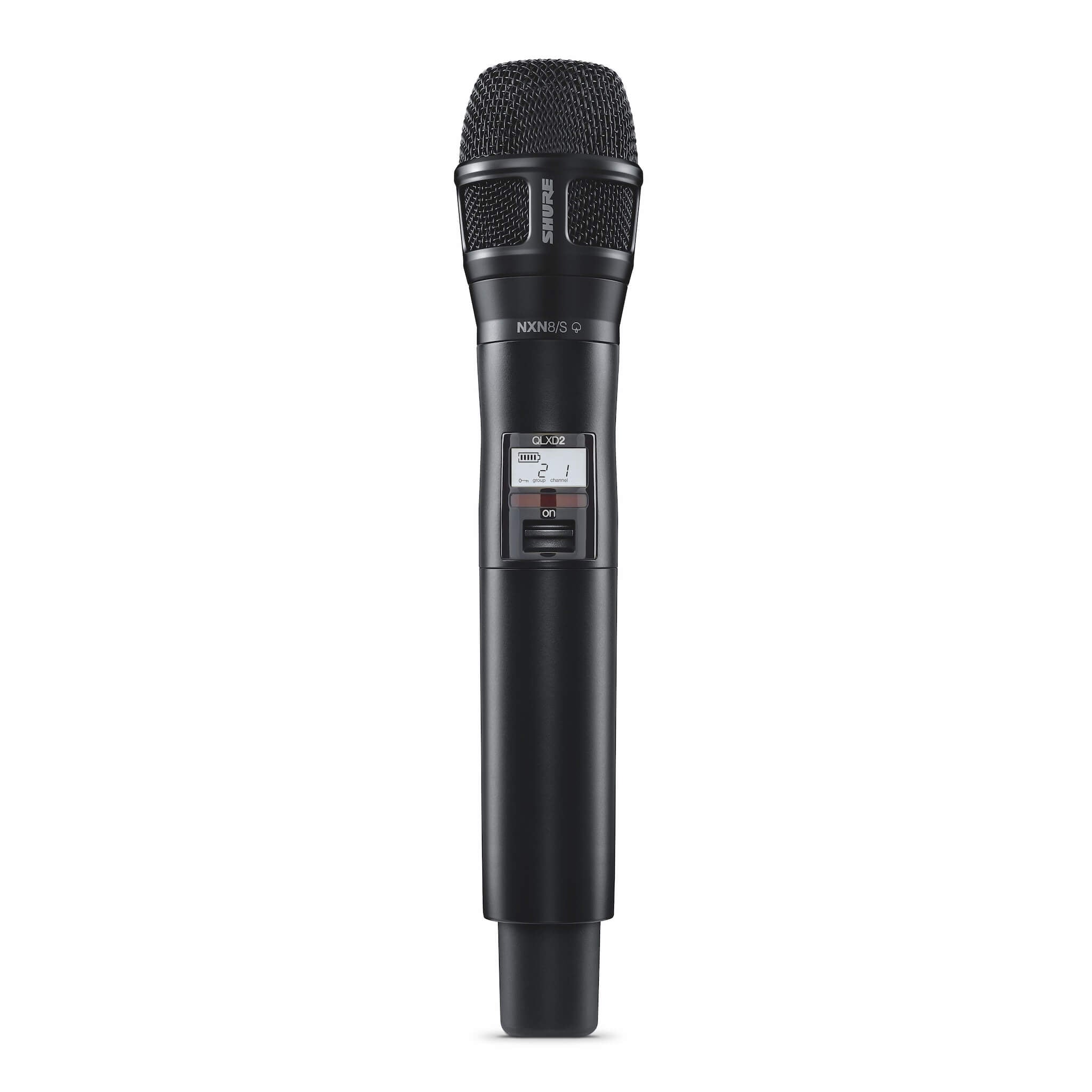 Shure QLXD2/N8SB - Handheld Transmitter with Nexadyne 8/S Mic Capsule