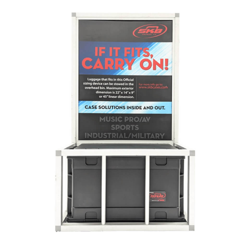 SKB Cases 3i-4U11-W - 4U Injection Molded Carry-On Rack Case, TSA sizing device