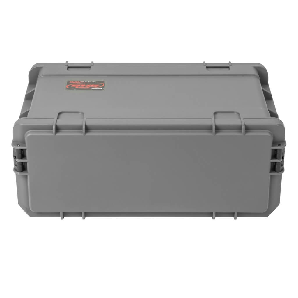 SKB Cases 3i-4U11G-W - 4U Injection Molded Carry-On Rack Case, front closed