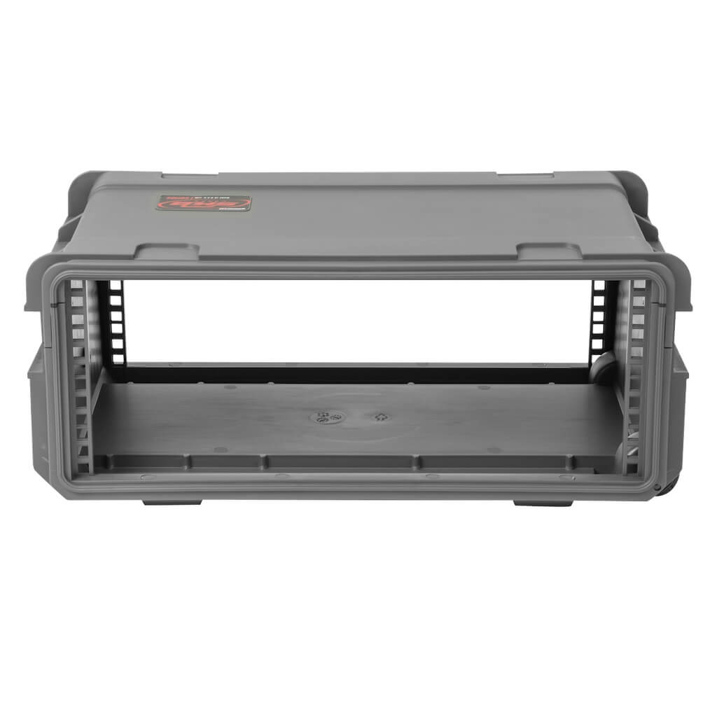 SKB Cases 3i-4U11G-W - 4U Injection Molded Carry-On Rack Case, front open