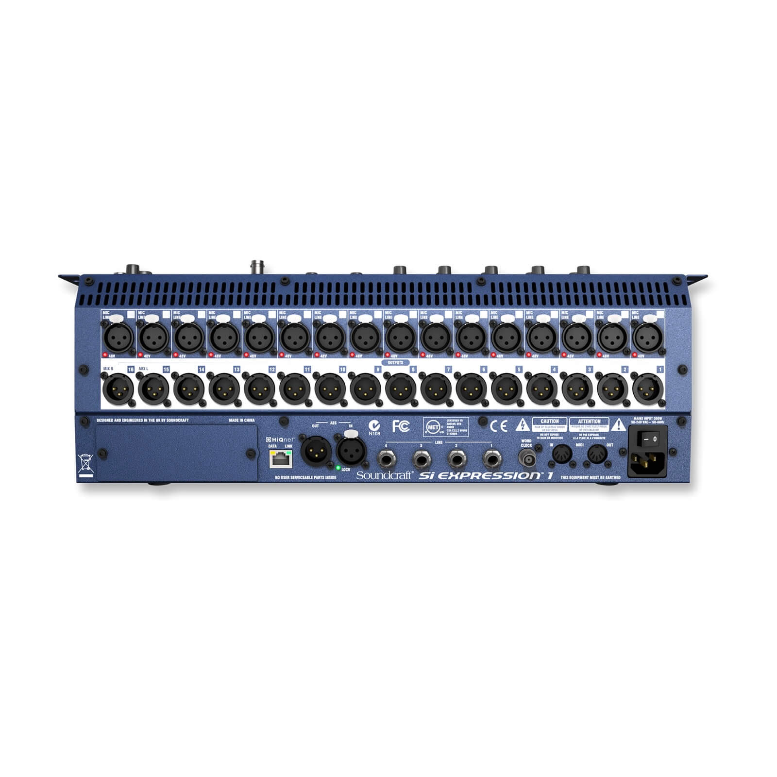 Soundcraft Si Expression 1 - 16-channel Digital Mixer, rear