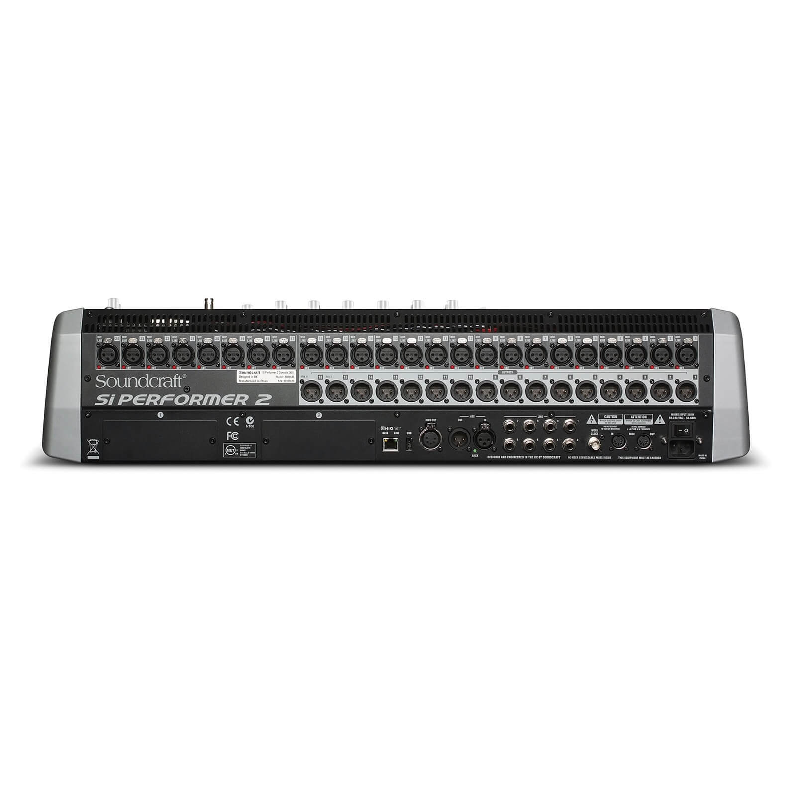Soundcraft Si Performer 2 - 80-channel Digital Mixer with DMX Control, rear