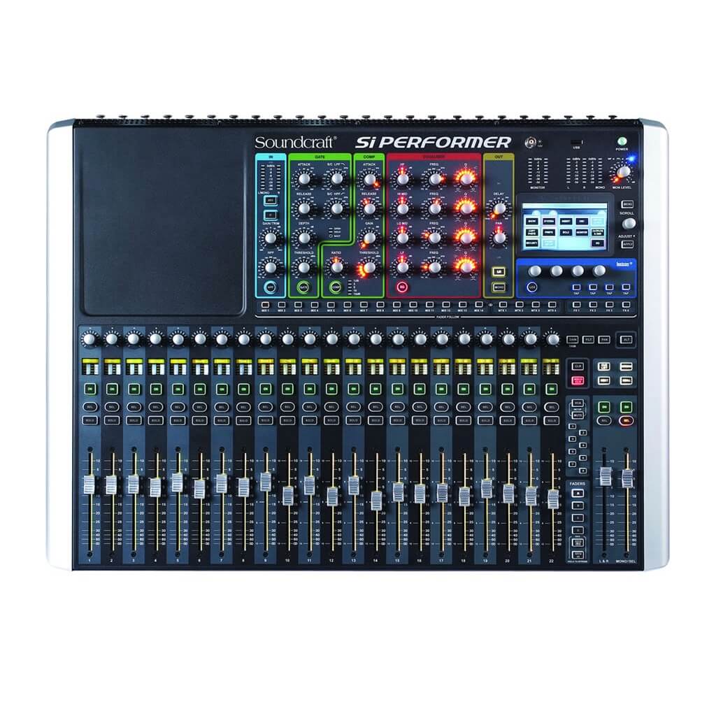 Soundcraft Si Performer 2 - 80-channel Digital Mixer with DMX Control, top