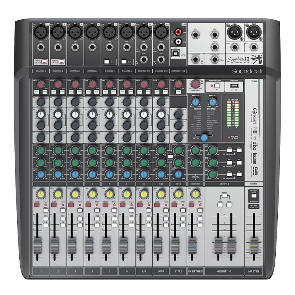 Soundcraft Signature 12MTK - 12-channel Analog Mixer with Lexicon Effects