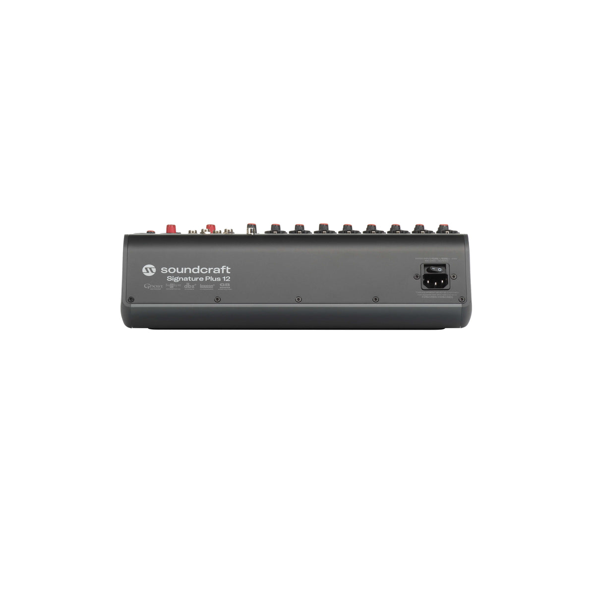 Soundcraft Signature Plus 12 - 12-Ch Analog Mixer with Lexicon FX, rear