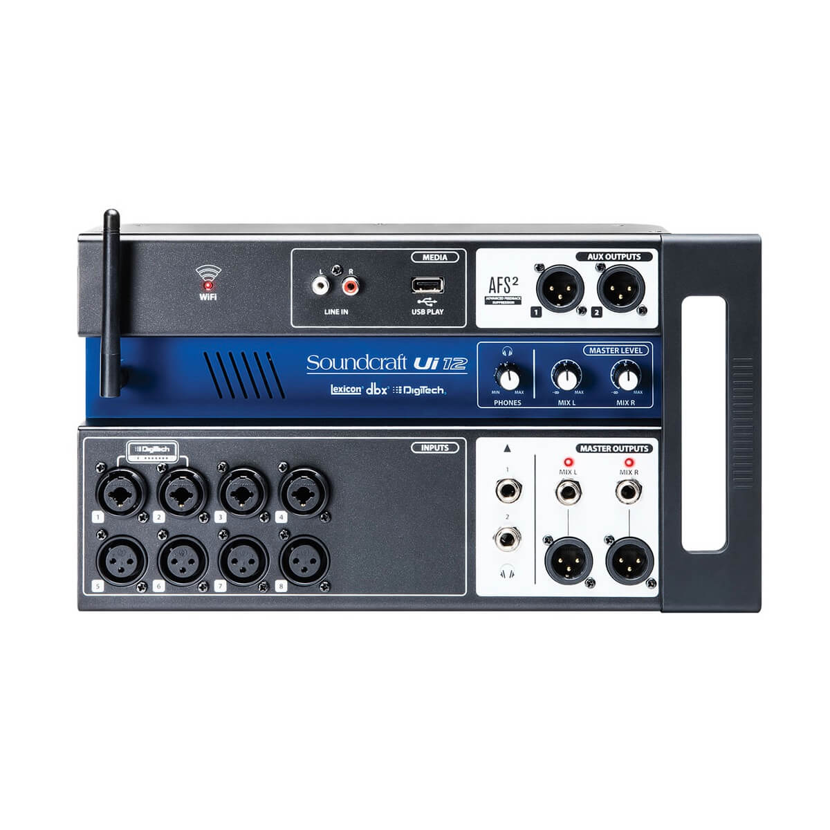 Soundcraft Ui-12 - 12-channel Digital Mixer with Wireless Control, front