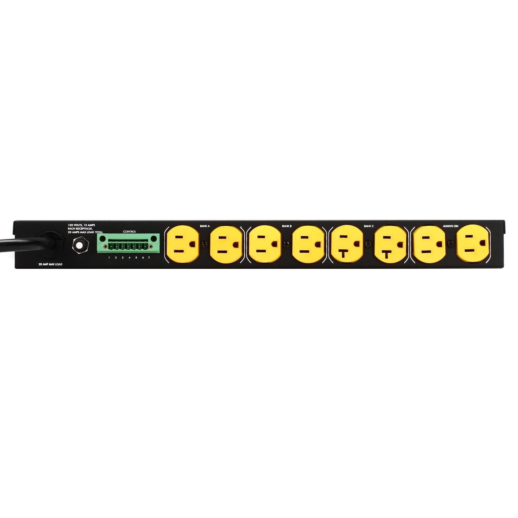 SurgeX SEQ-1U - Sequencing Surge Eliminator and Power Conditioner, rear