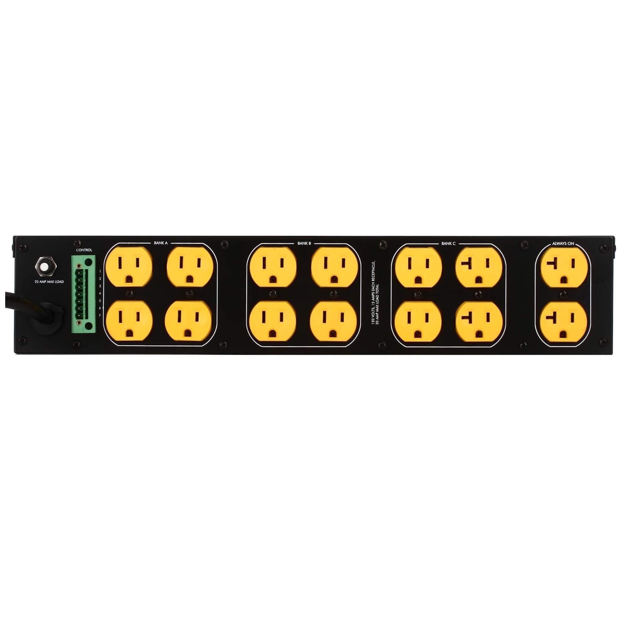 SurgeX SEQ - Sequencing Surge Eliminator and Power Conditioner, rear