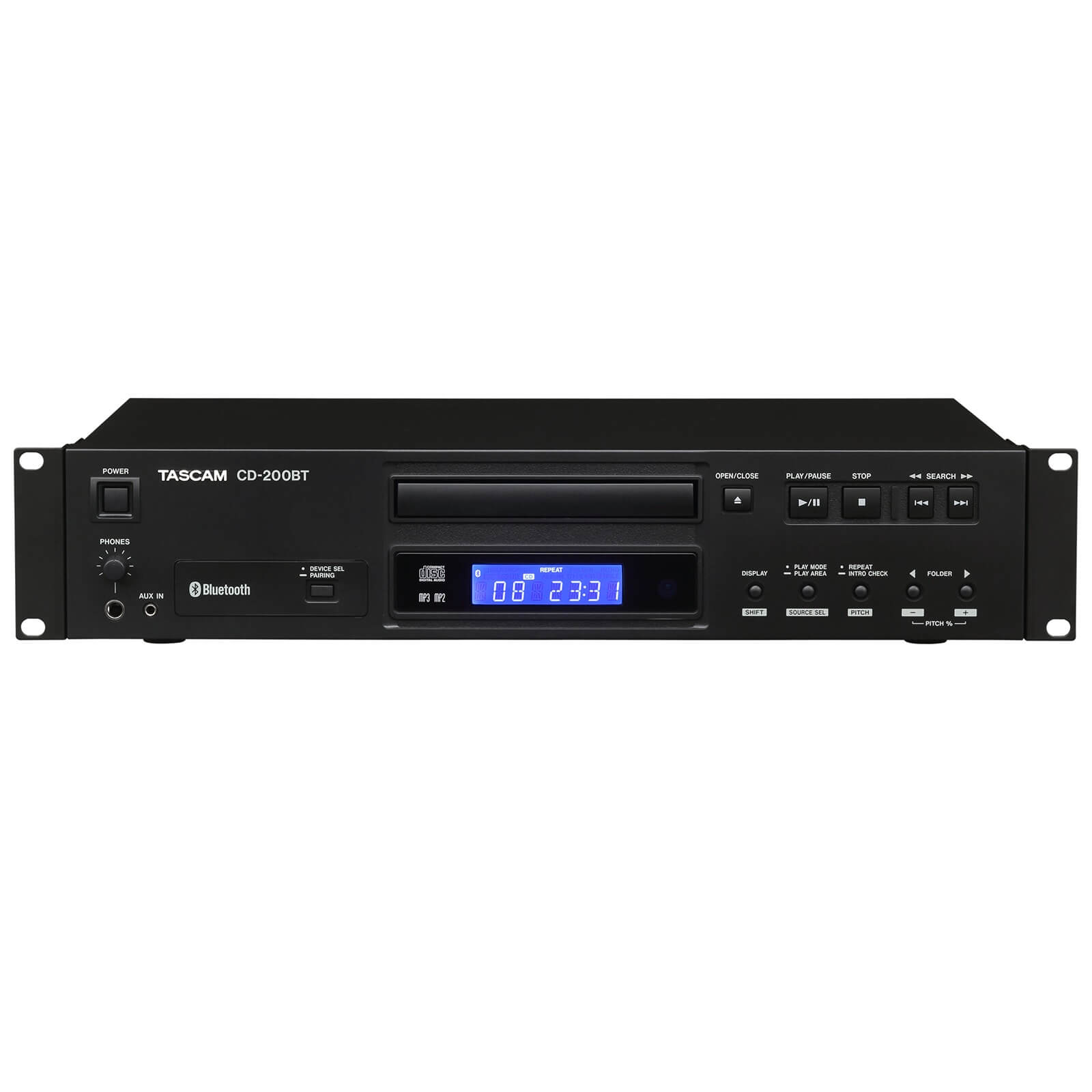 Tascam CD-200BT - Professional CD Player with Bluetooth Receiver, front