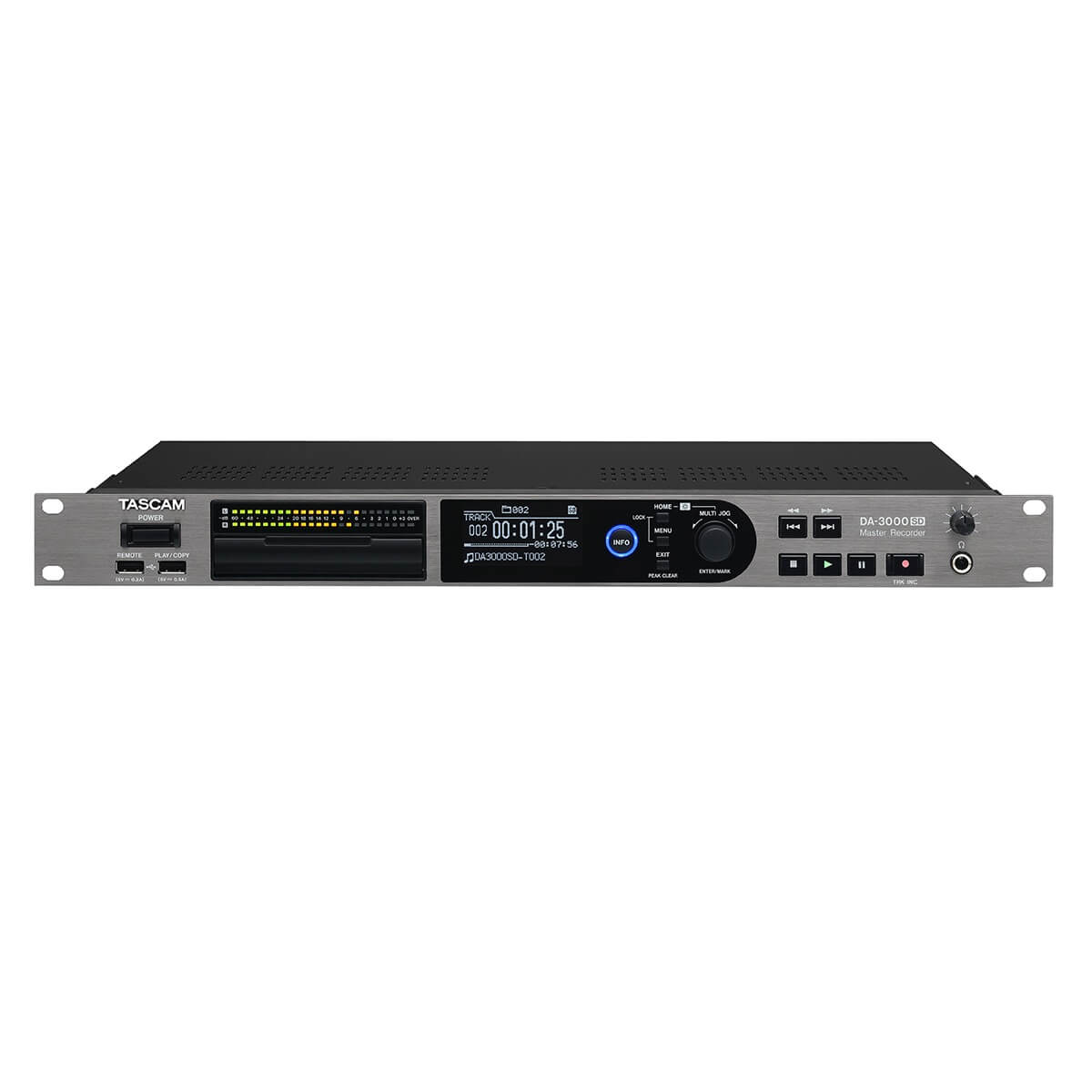 Tascam DA-3000SD - 2-Ch DSD/PCM Master Recorder and AD/DA Converter, front