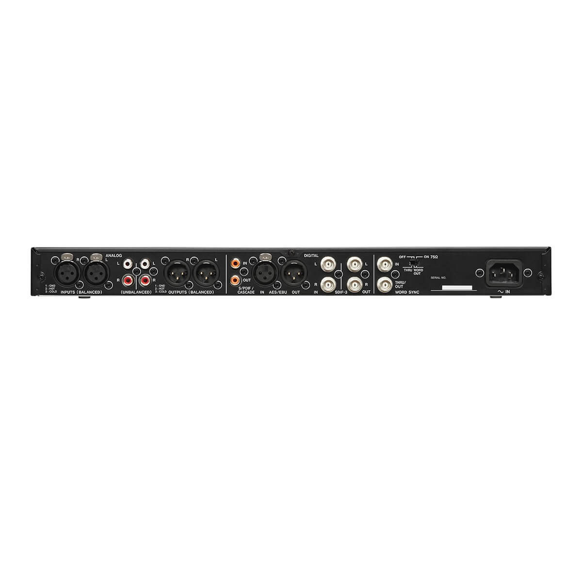 Tascam DA-3000SD - 2-Ch DSD/PCM Master Recorder and AD/DA Converter, rear