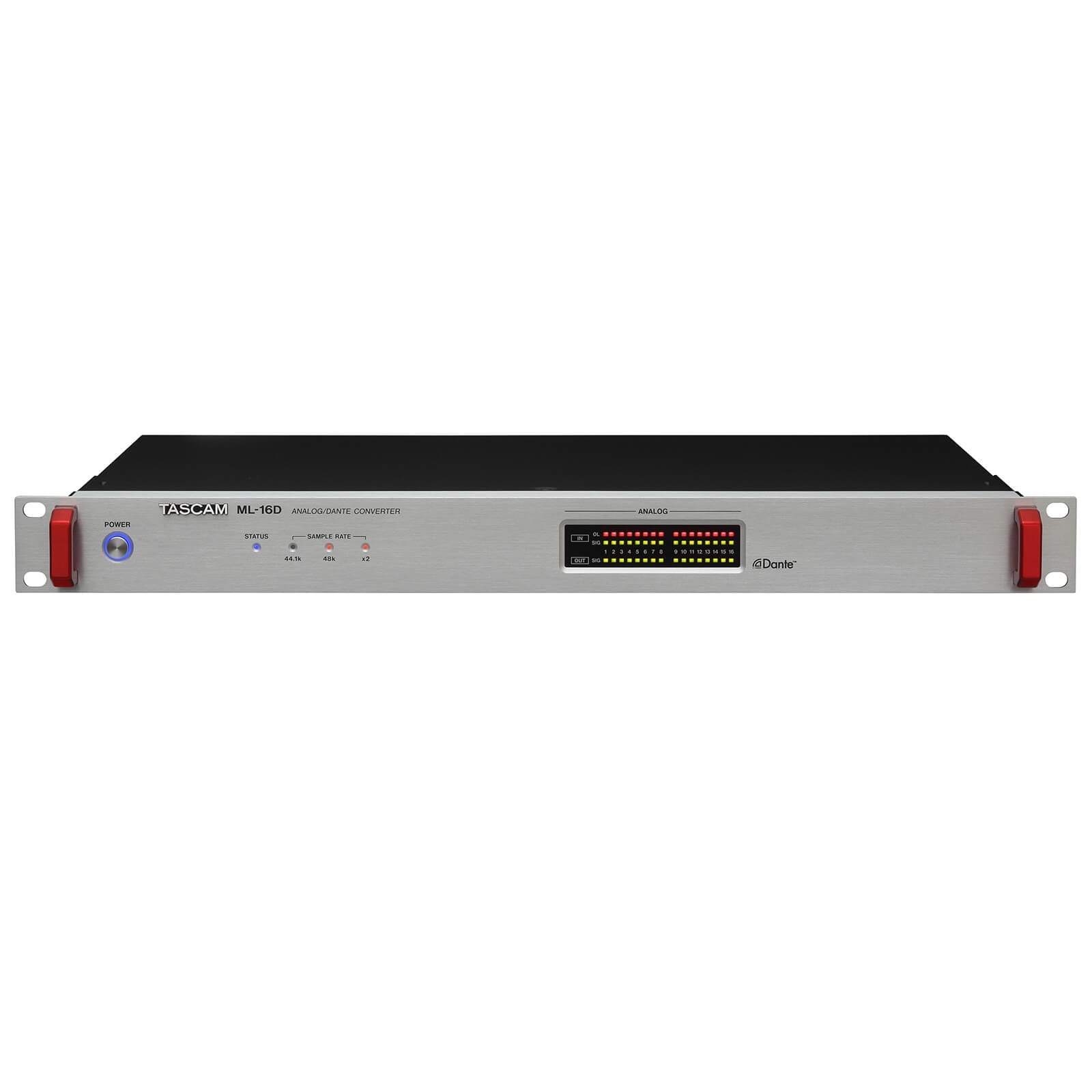 Tascam ML-16D - 16-channel Analog/Dante Converter, front
