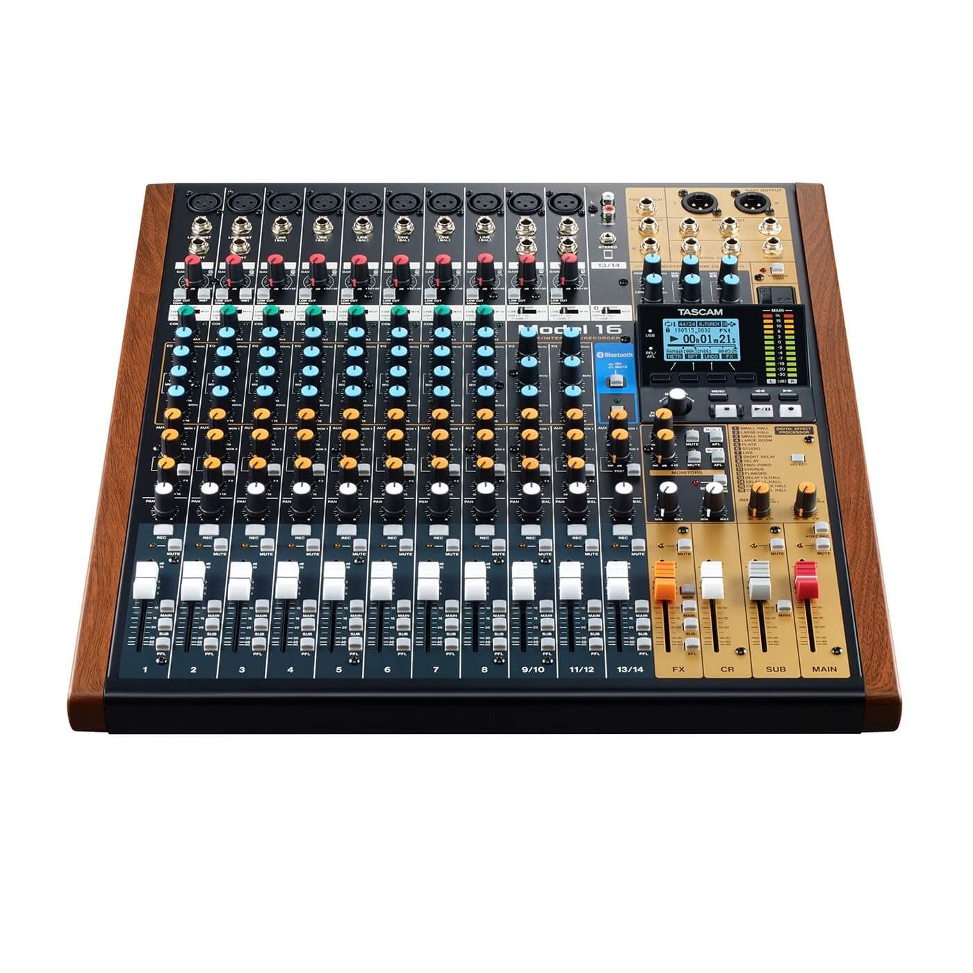 Tascam Model 16 - 16-Track Live Recorder and Mixing Console, front