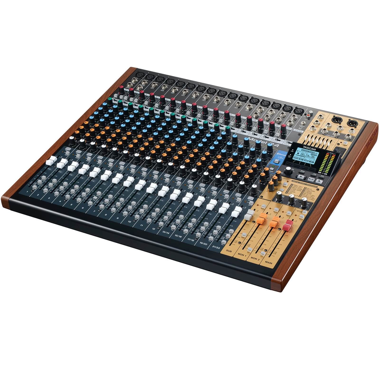 Tascam Model 24 - 24-Track Live Recorder and Mixing Console, angled right
