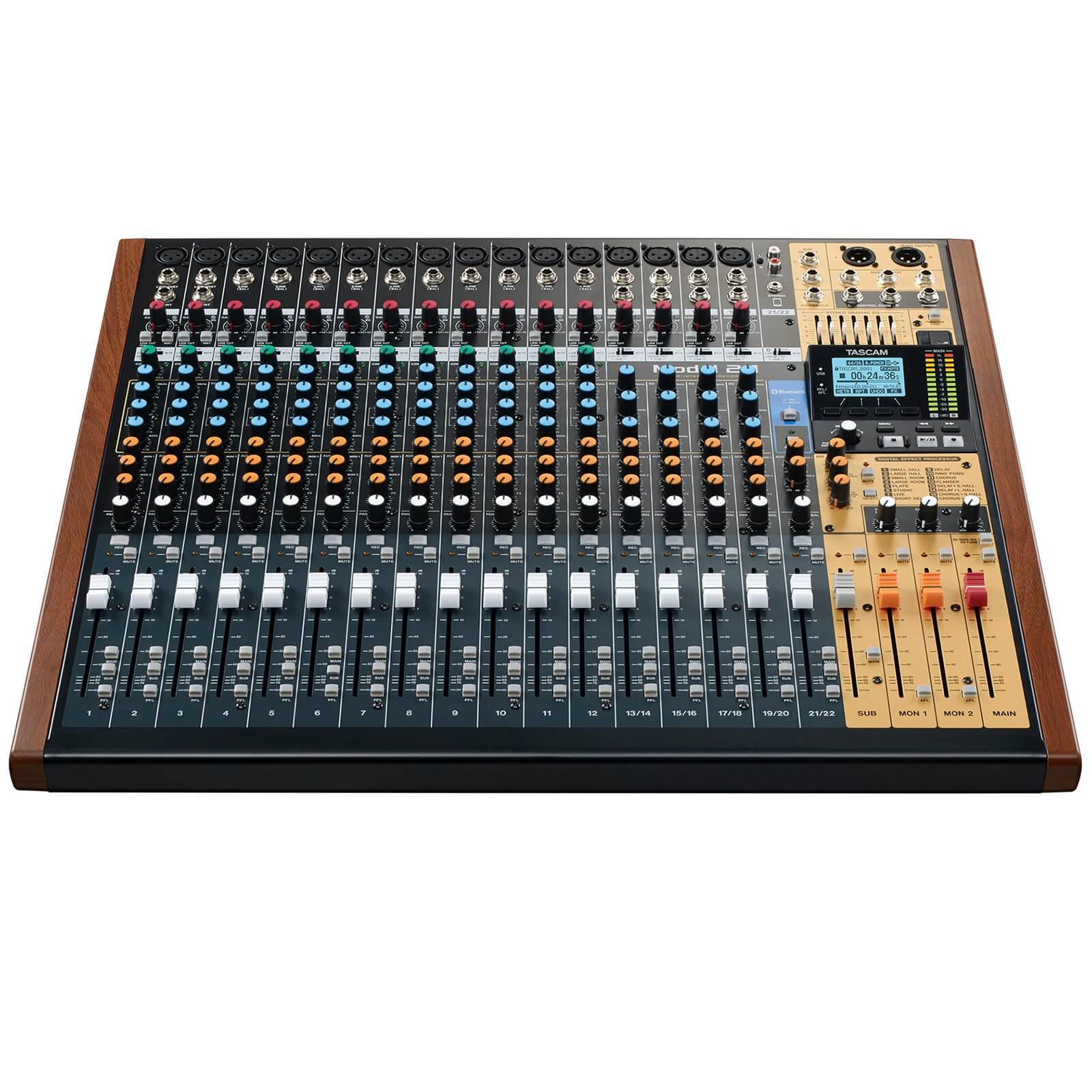Tascam Model 24 - 24-Track Live Recorder and Mixing Console, front