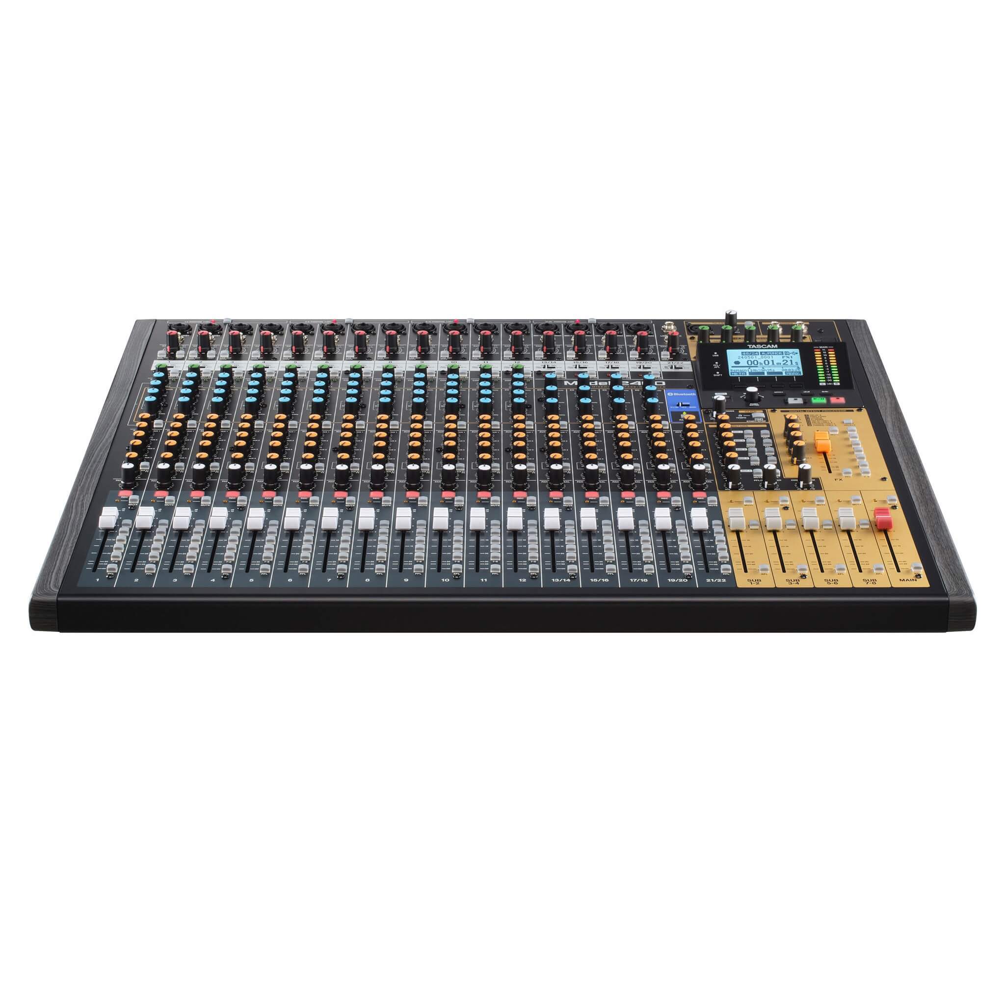 Tascam Model 2400 - 24-Track Analog Recording Console and Live Mixer, front